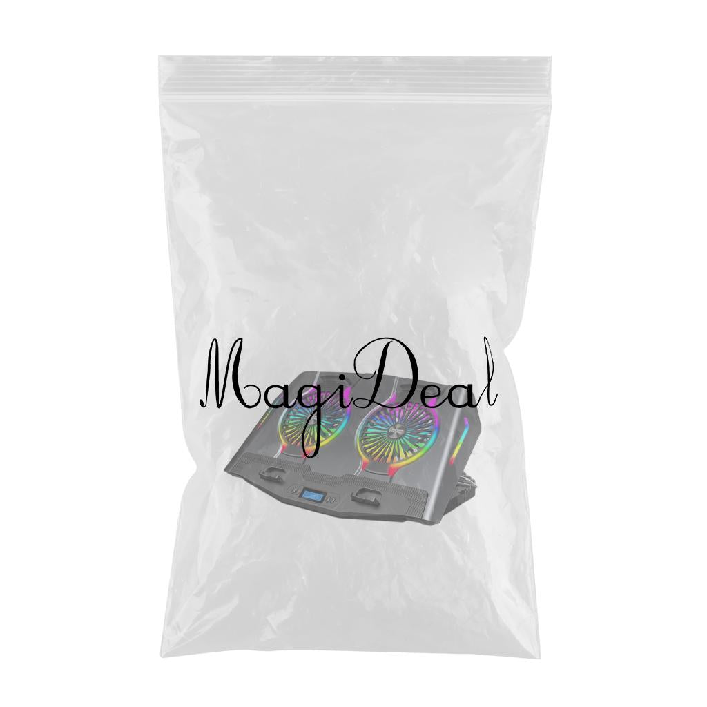 Laptop Cooler Cooling Pad Stand Adjustable Fan For Game PC Notebook Grey