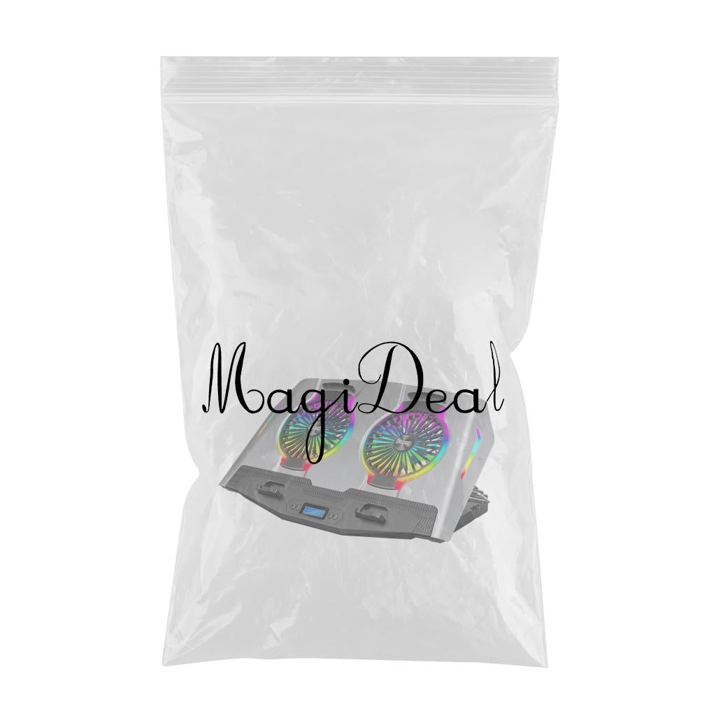 Laptop Cooler Cooling Pad Stand Adjustable Fan For Game PC Notebook Silver