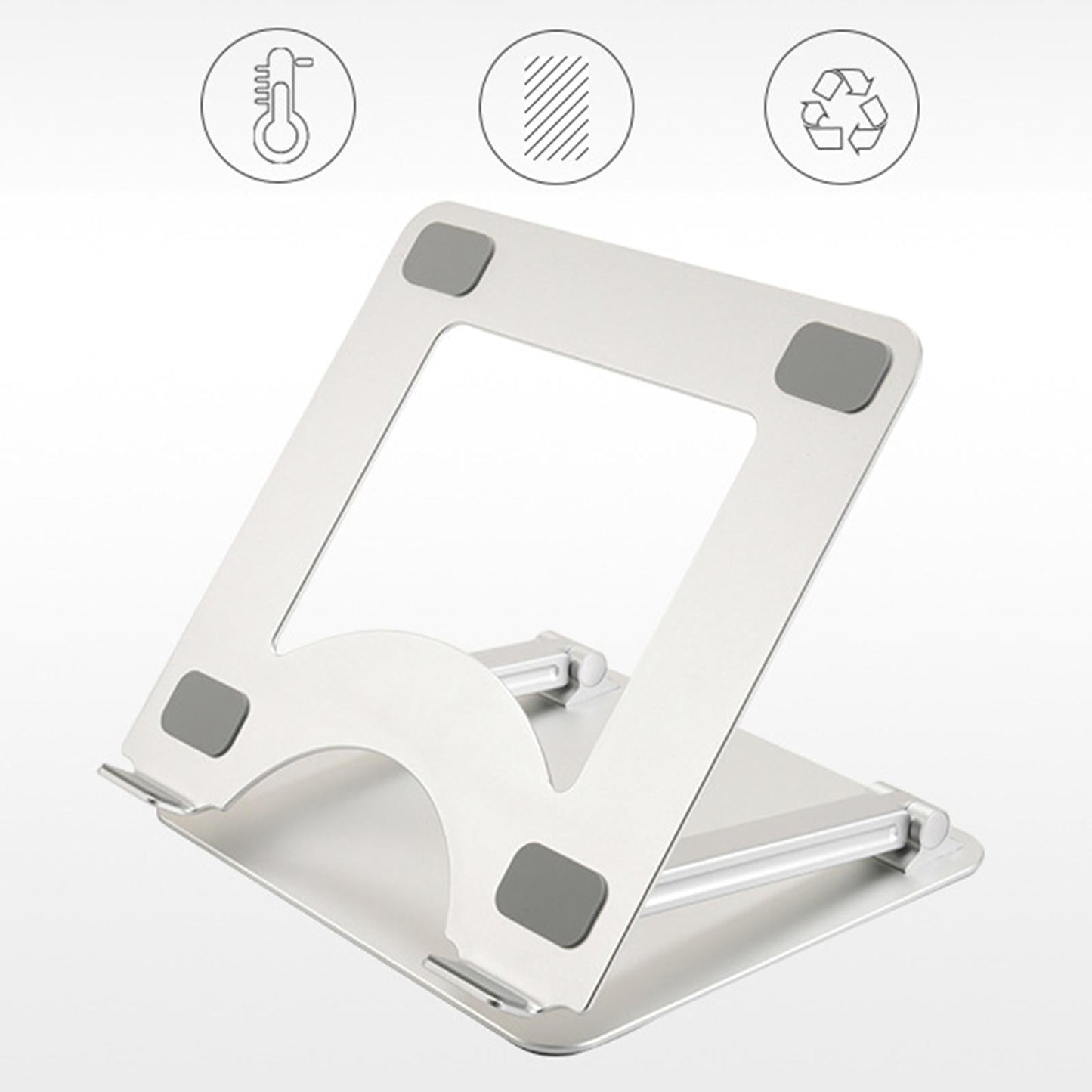 Portable Adjustable Aluminum Alloy Laptop Stand Holder Foldable Laptop Riser