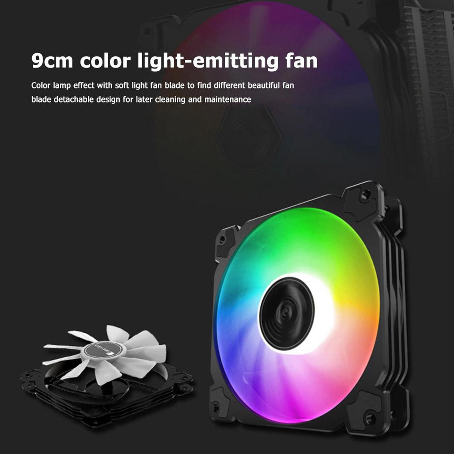 CR1200 Tower CPU Cooler Computer Cooling Fans 9cm Efficient 2300 rpm Compact