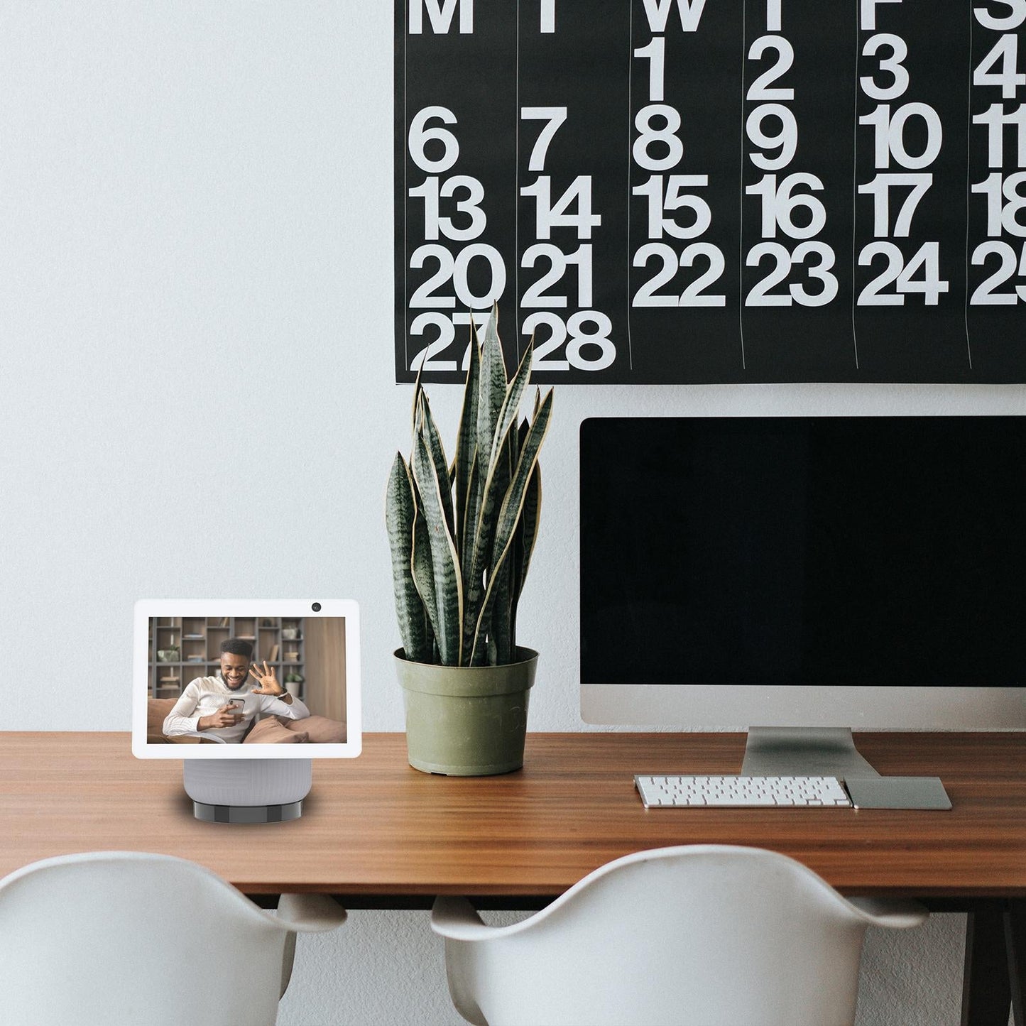 Compact Holder Stand Bracket for Echo Show 10 Smart Speaker Black