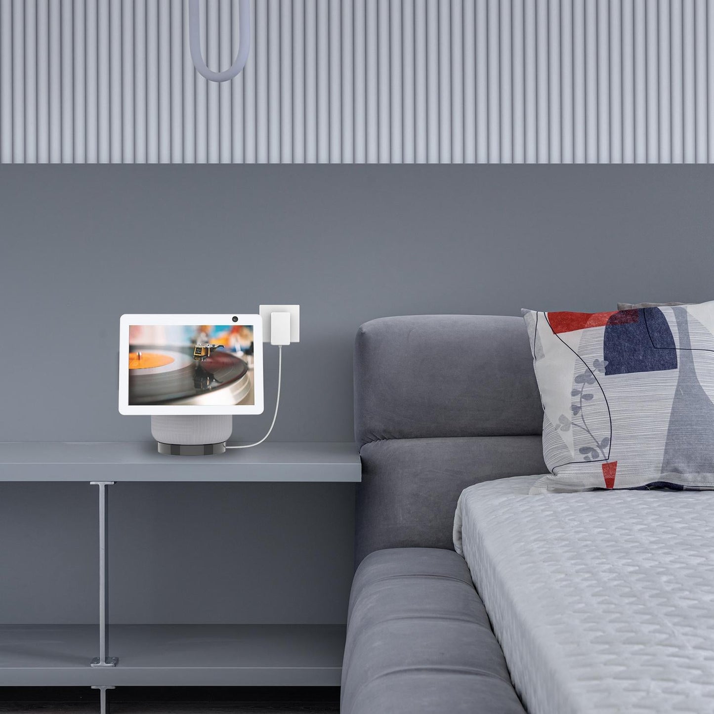 Compact Holder Stand Bracket for Echo Show 10 Smart Speaker Black