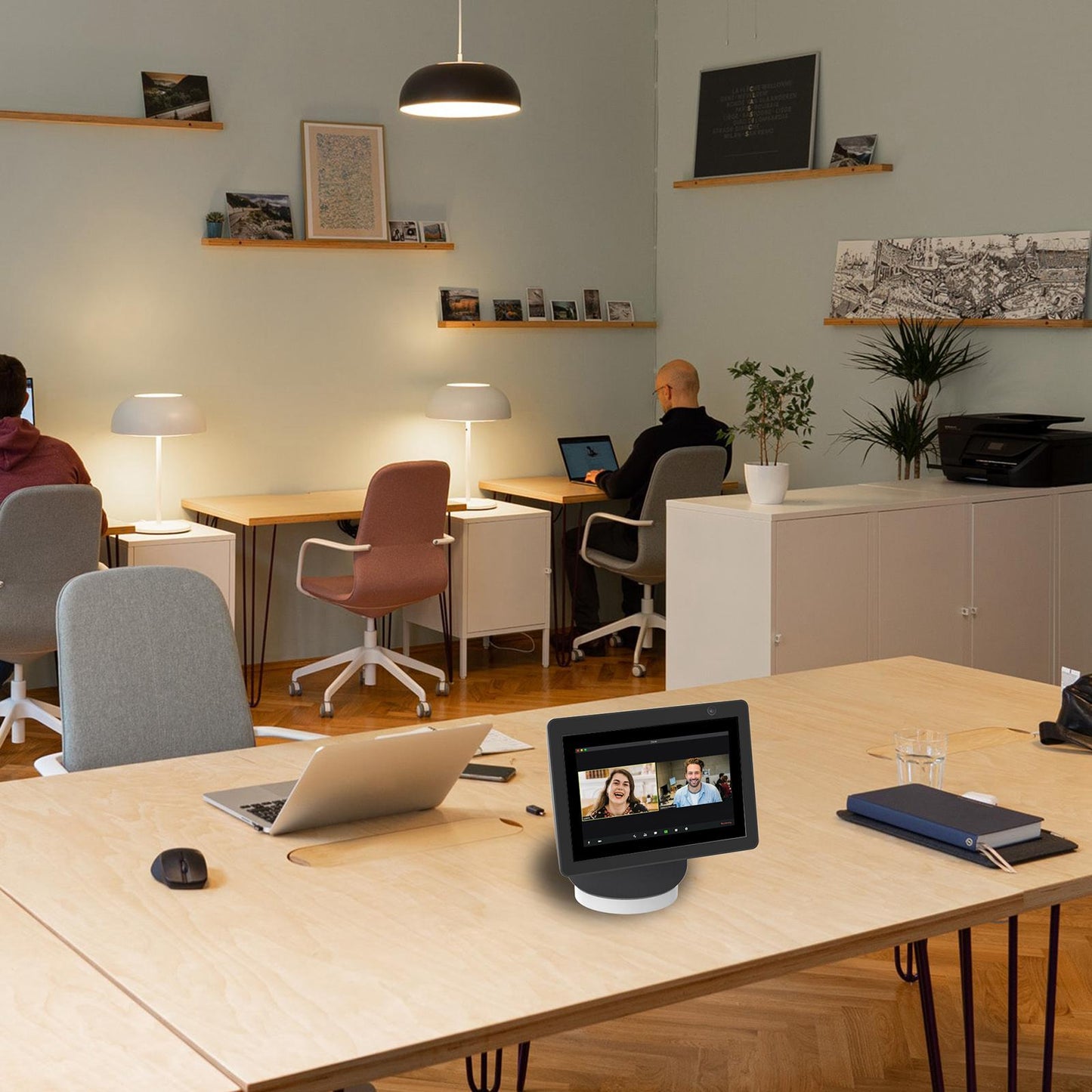 Compact Holder Stand Bracket for Echo Show 10 Smart Speaker White