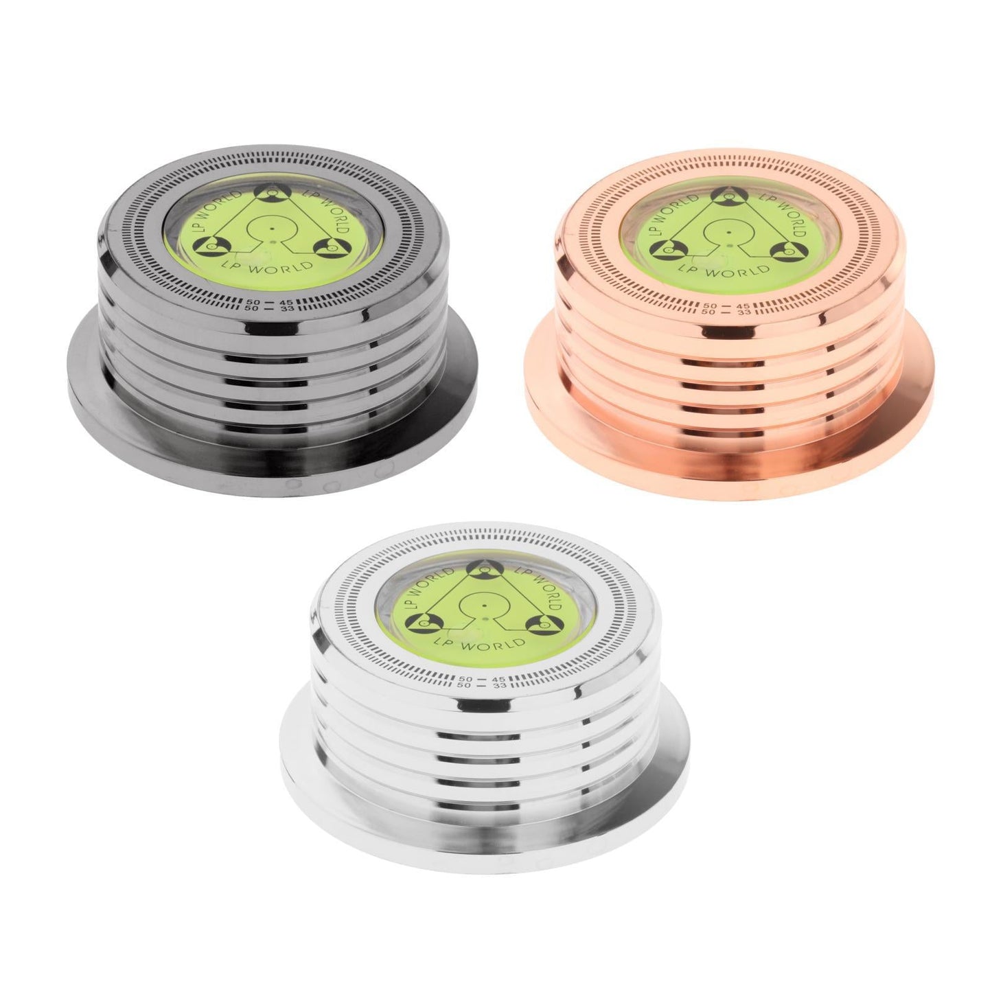 LP Vinyl Record Player 50Hz Turntable Disc Record Stabilizer Black