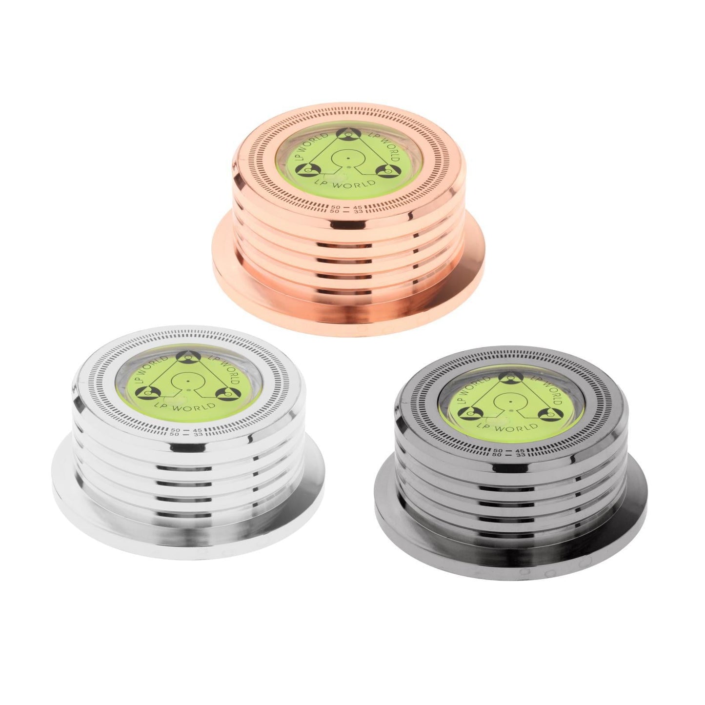 LP Vinyl Record Player 50Hz Turntable Disc Record Stabilizer Black