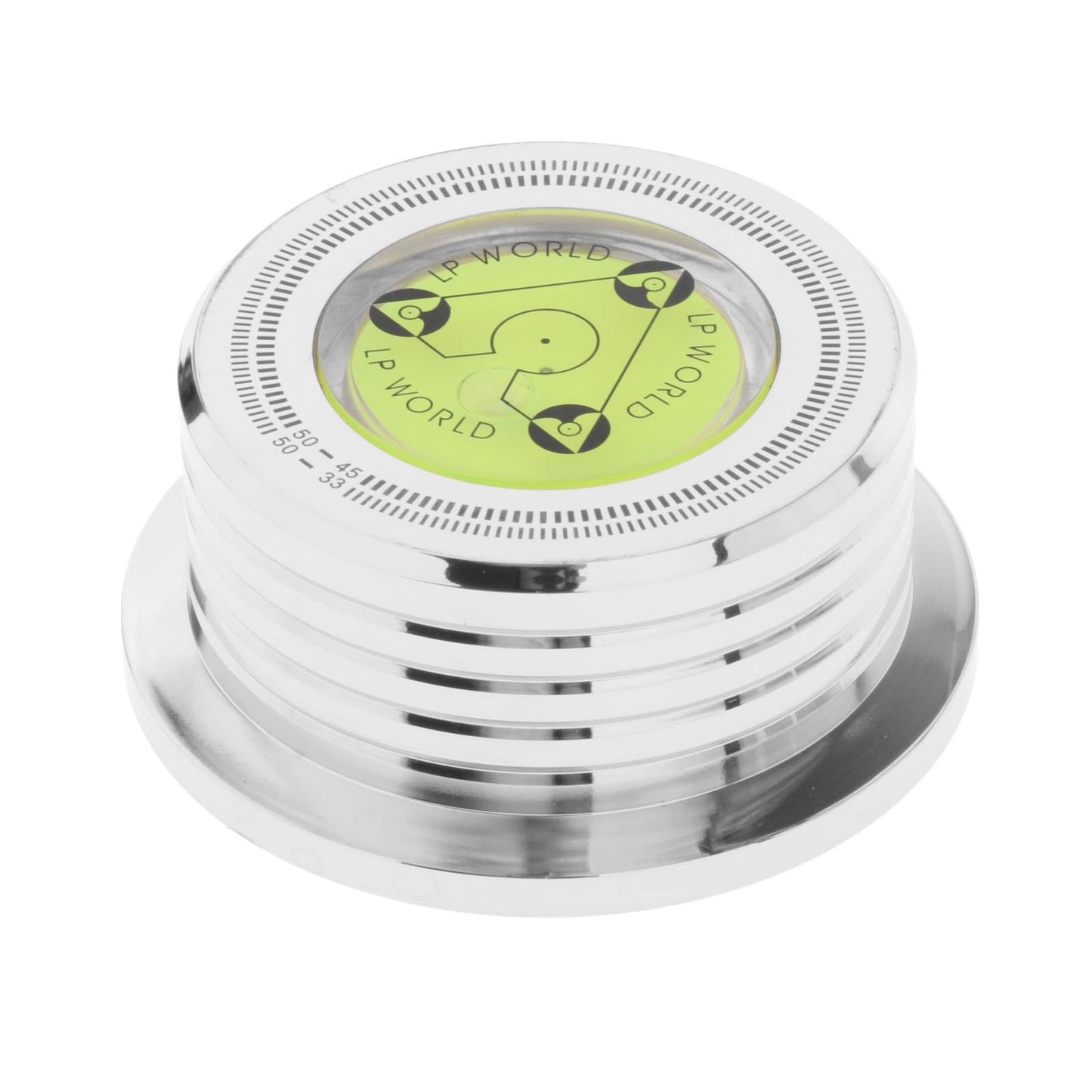 LP Vinyl Record Player 50Hz Turntable Disc Record Stabilizer Chrome