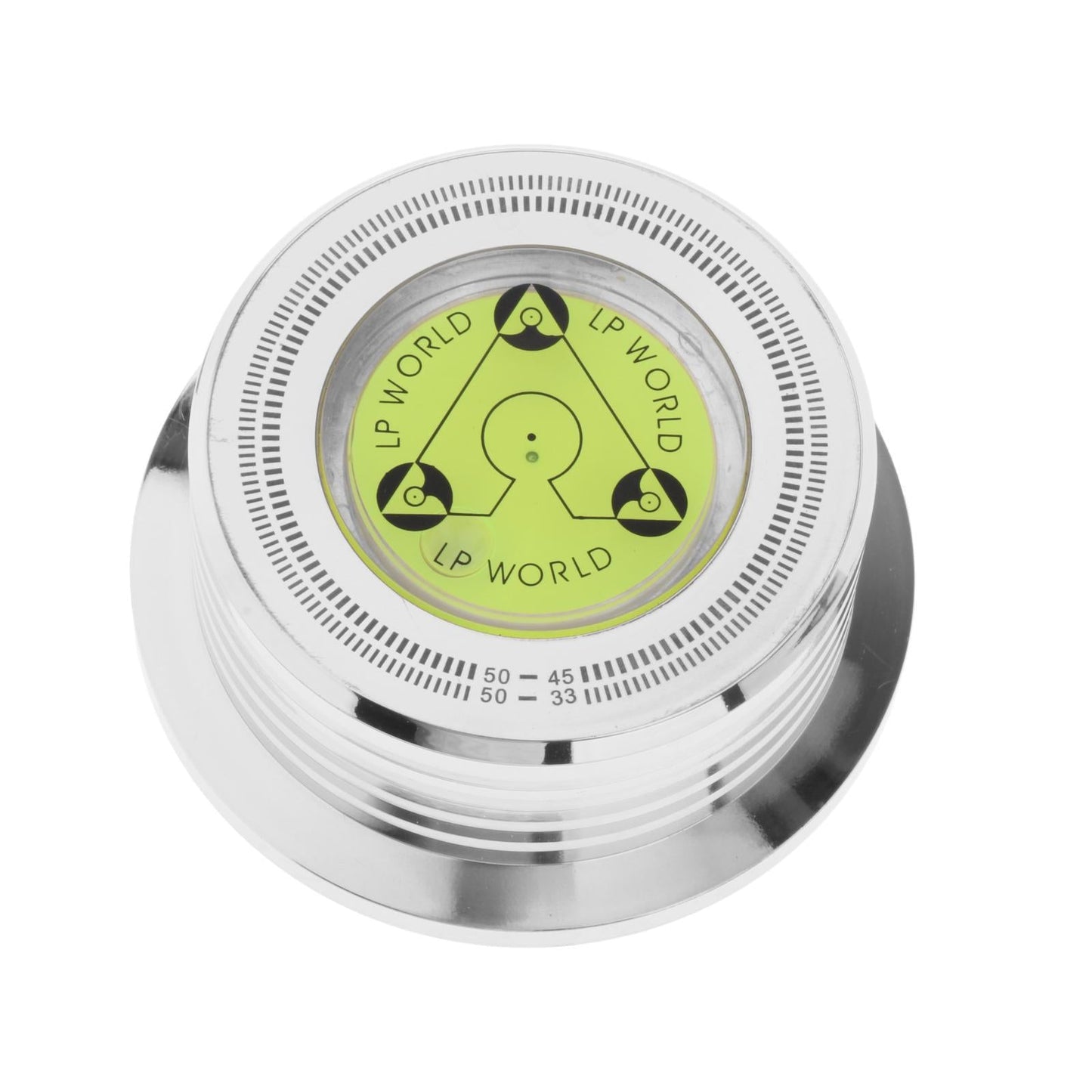 LP Vinyl Record Player 50Hz Turntable Disc Record Stabilizer Chrome