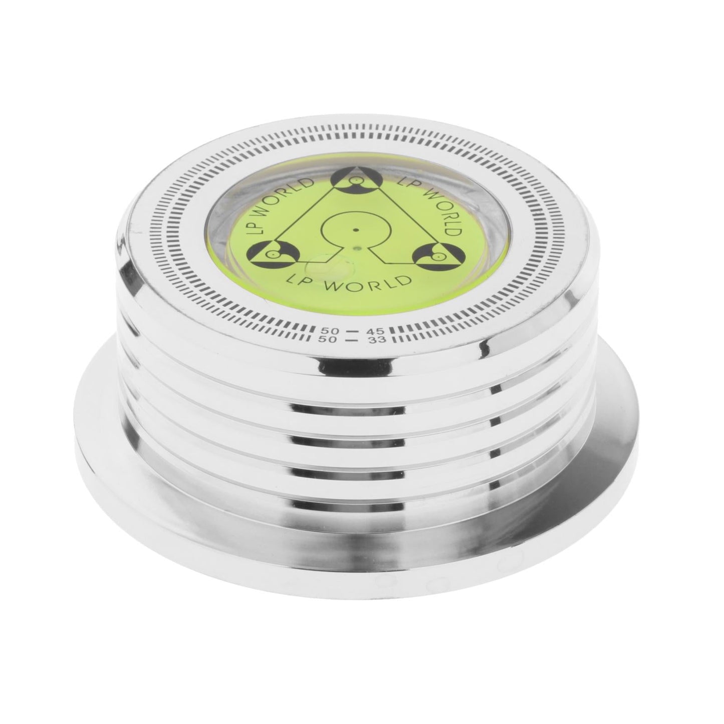 LP Vinyl Record Player 50Hz Turntable Disc Record Stabilizer Chrome