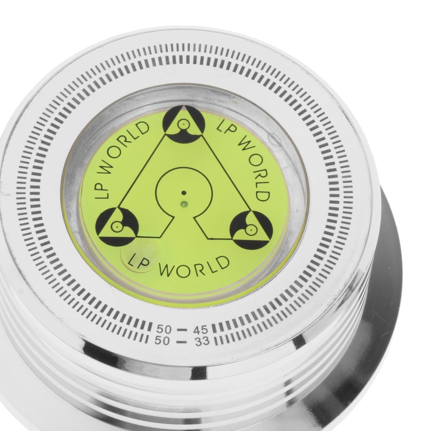 LP Vinyl Record Player 50Hz Turntable Disc Record Stabilizer Chrome