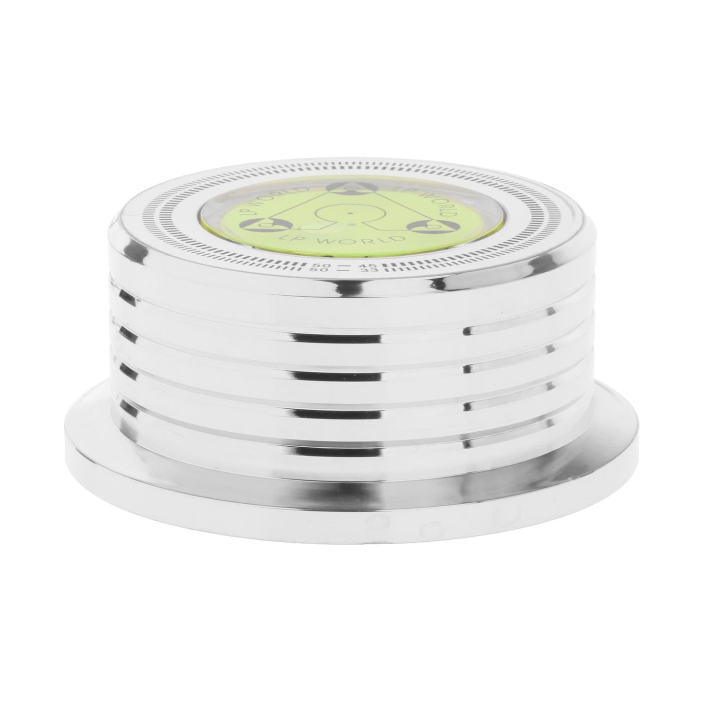 LP Vinyl Record Player 50Hz Turntable Disc Record Stabilizer Chrome