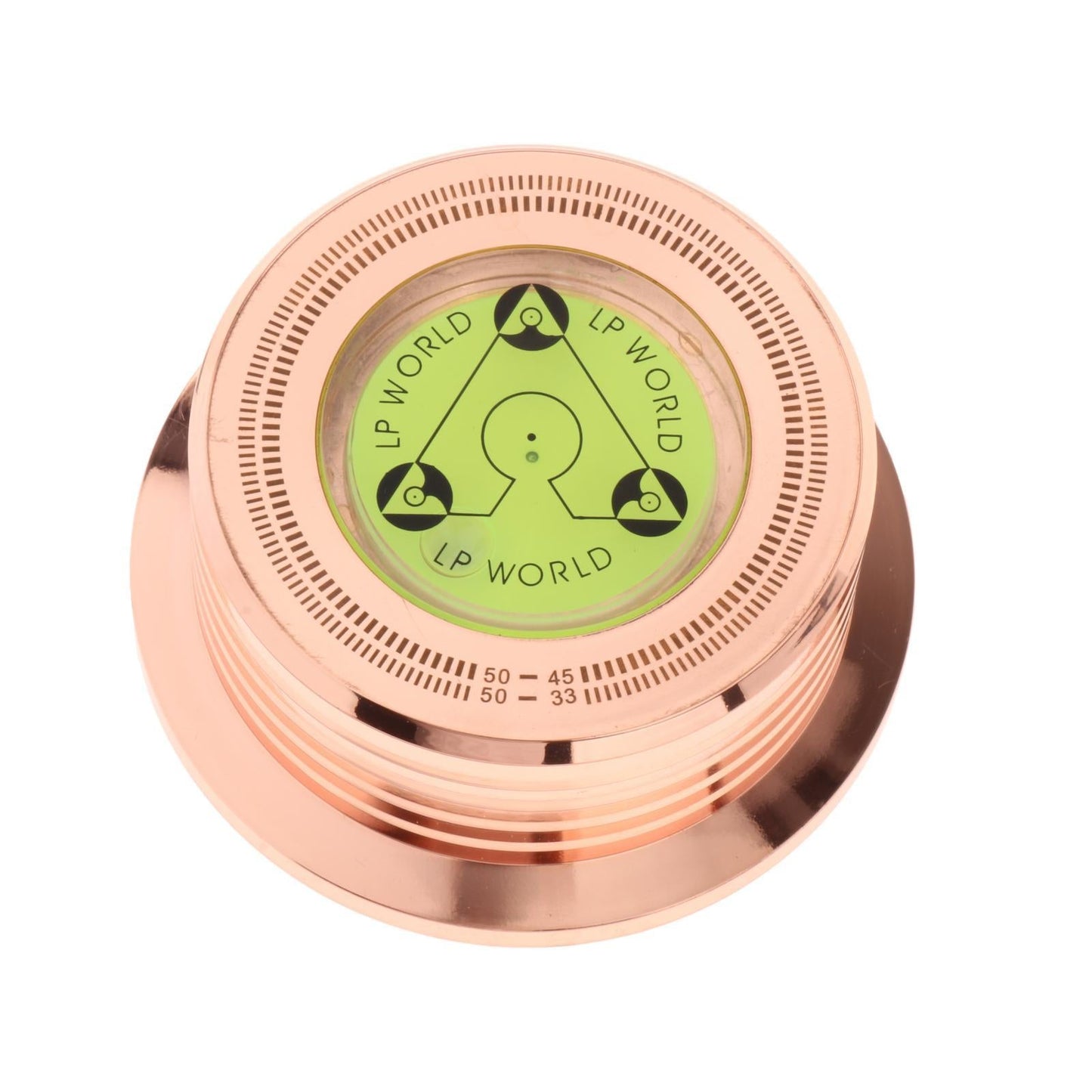 LP Vinyl Record Player 50Hz Turntable Disc Record Stabilizer Rose gold