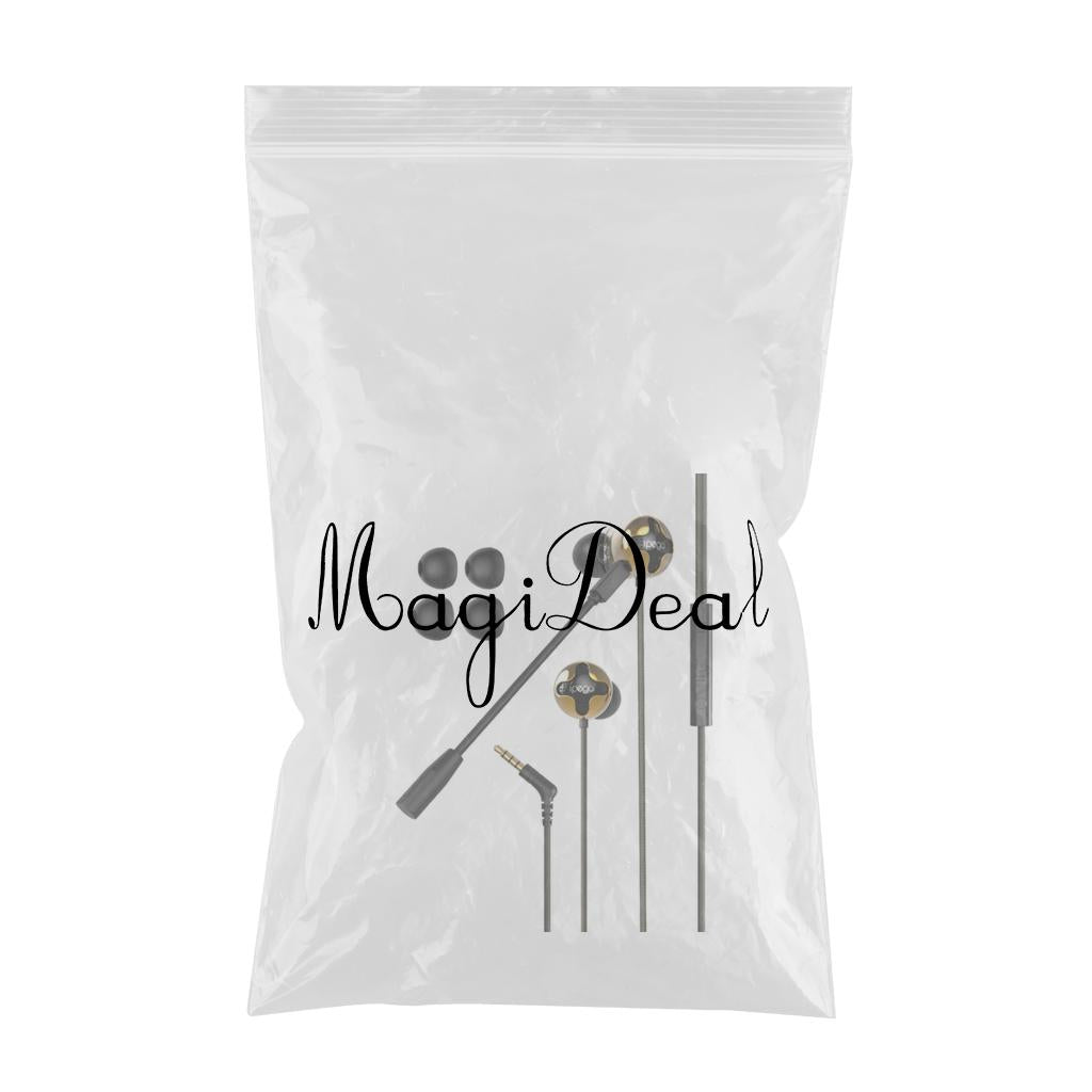 3.5mm In-Ear Gaming Wired Earphone Dual Mic for Switch 3D Surround Sound