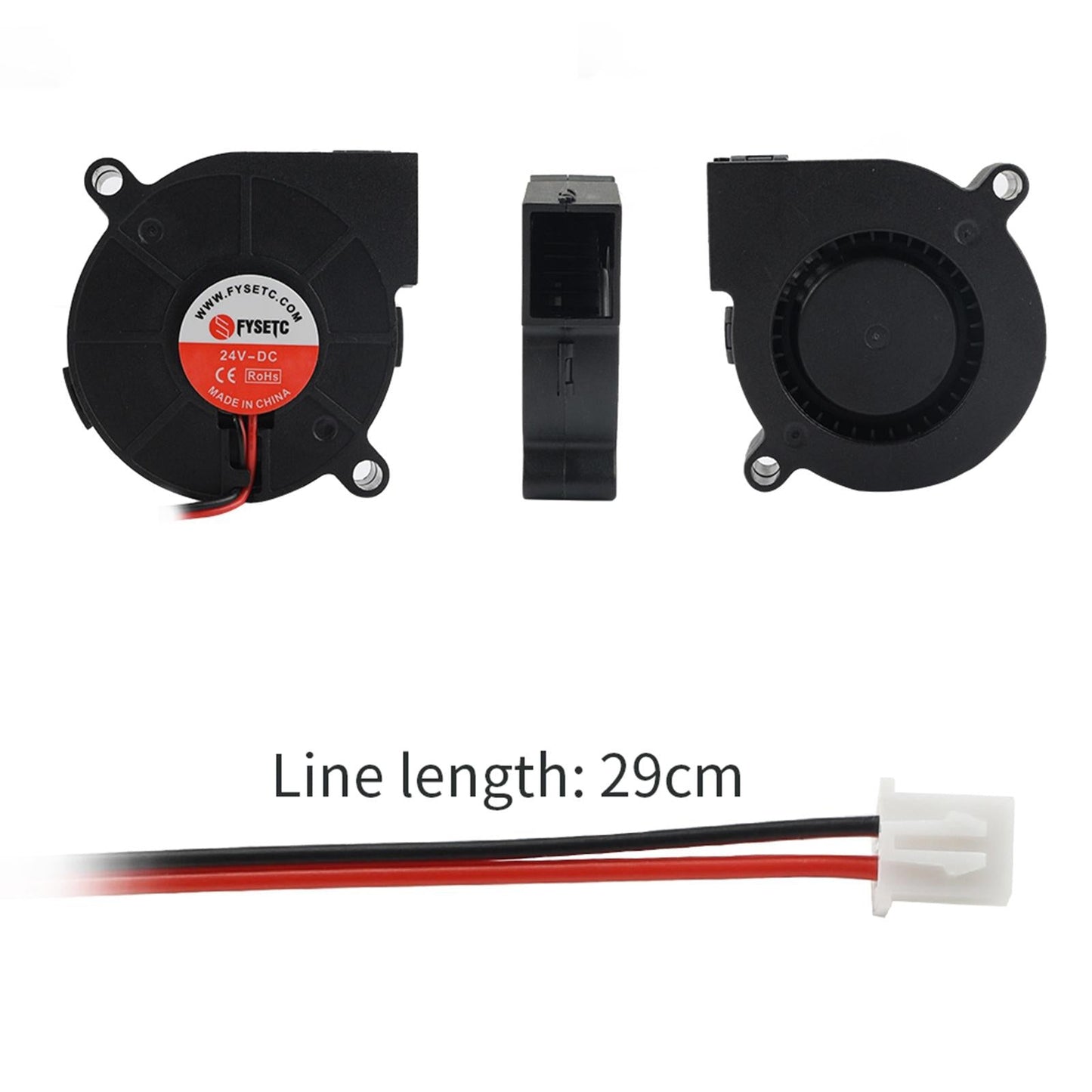 24V DC 50mm Blower Cooling Fan 5015 Extruder For CR10 3D Printer