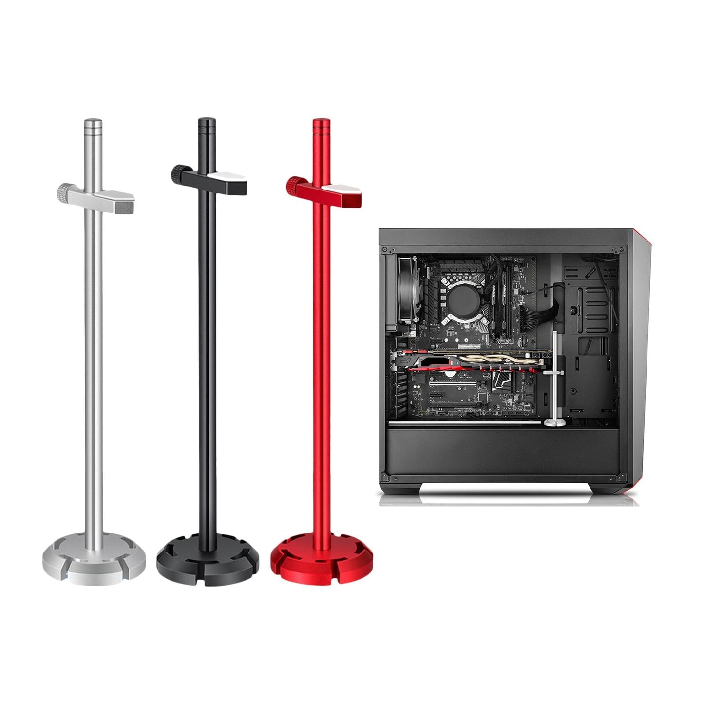 Universal Graphics Card GPU Brace Support Video Card Sag Holder Red