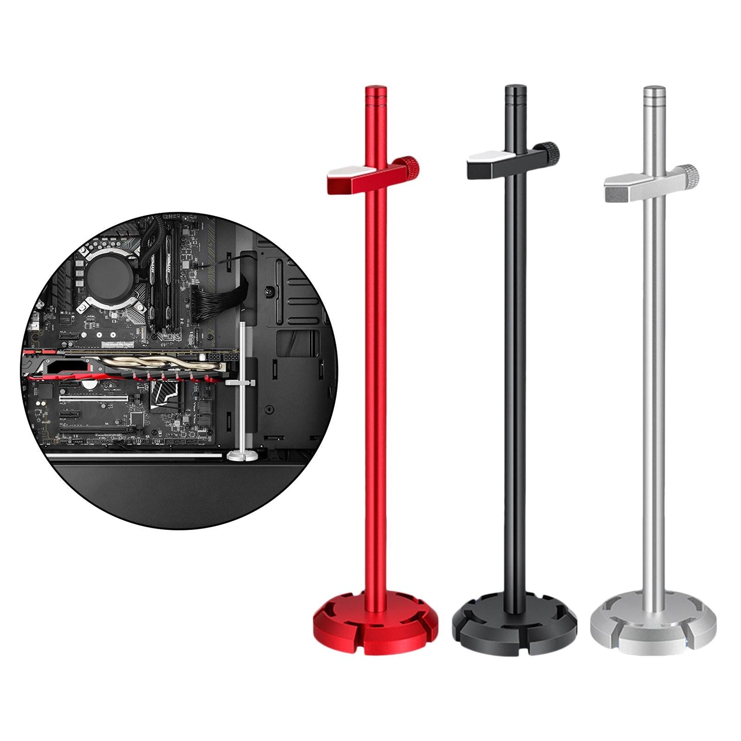 Universal Graphics Card GPU Brace Support Video Card Sag Holder Red