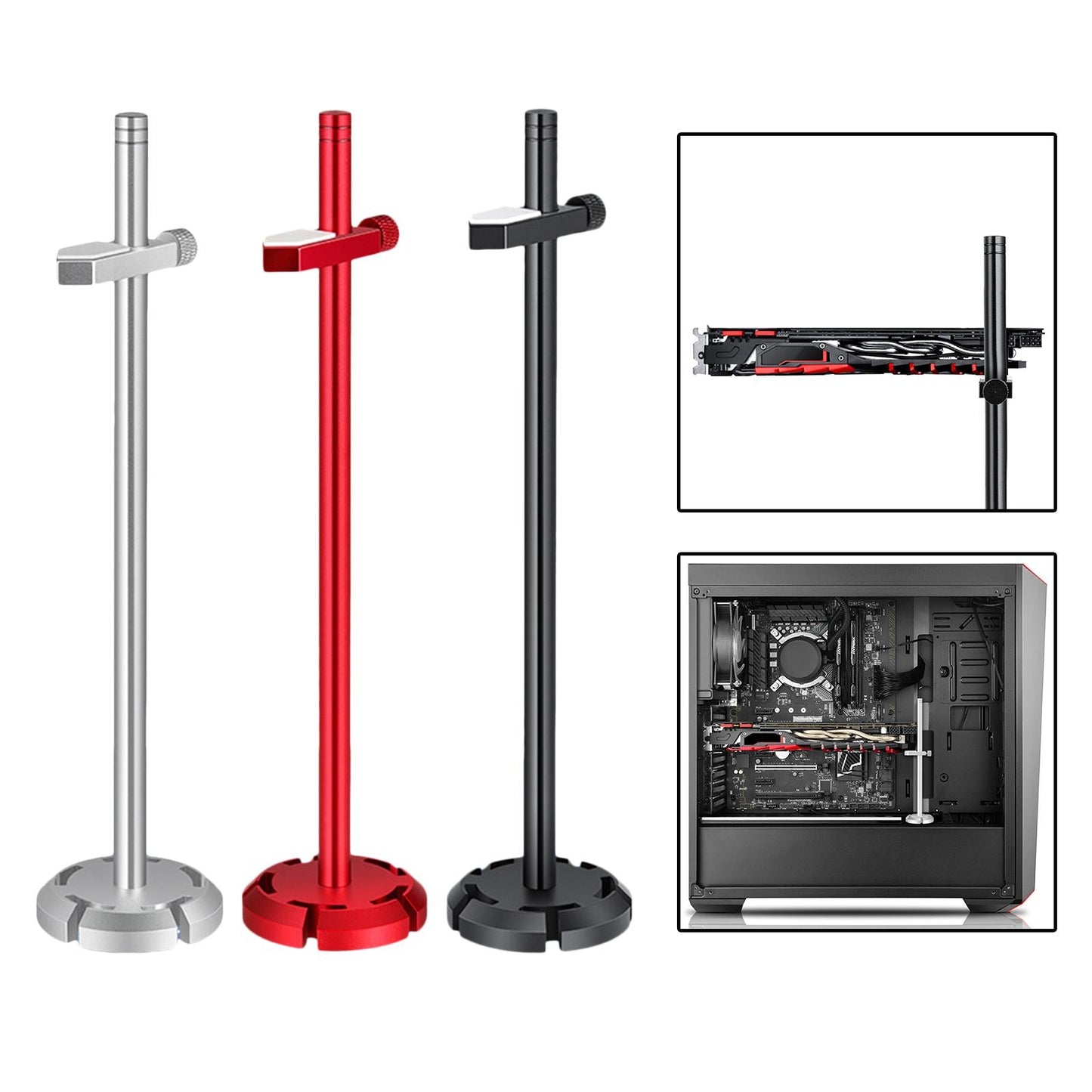 Universal Graphics Card GPU Brace Support Video Card Sag Holder Red