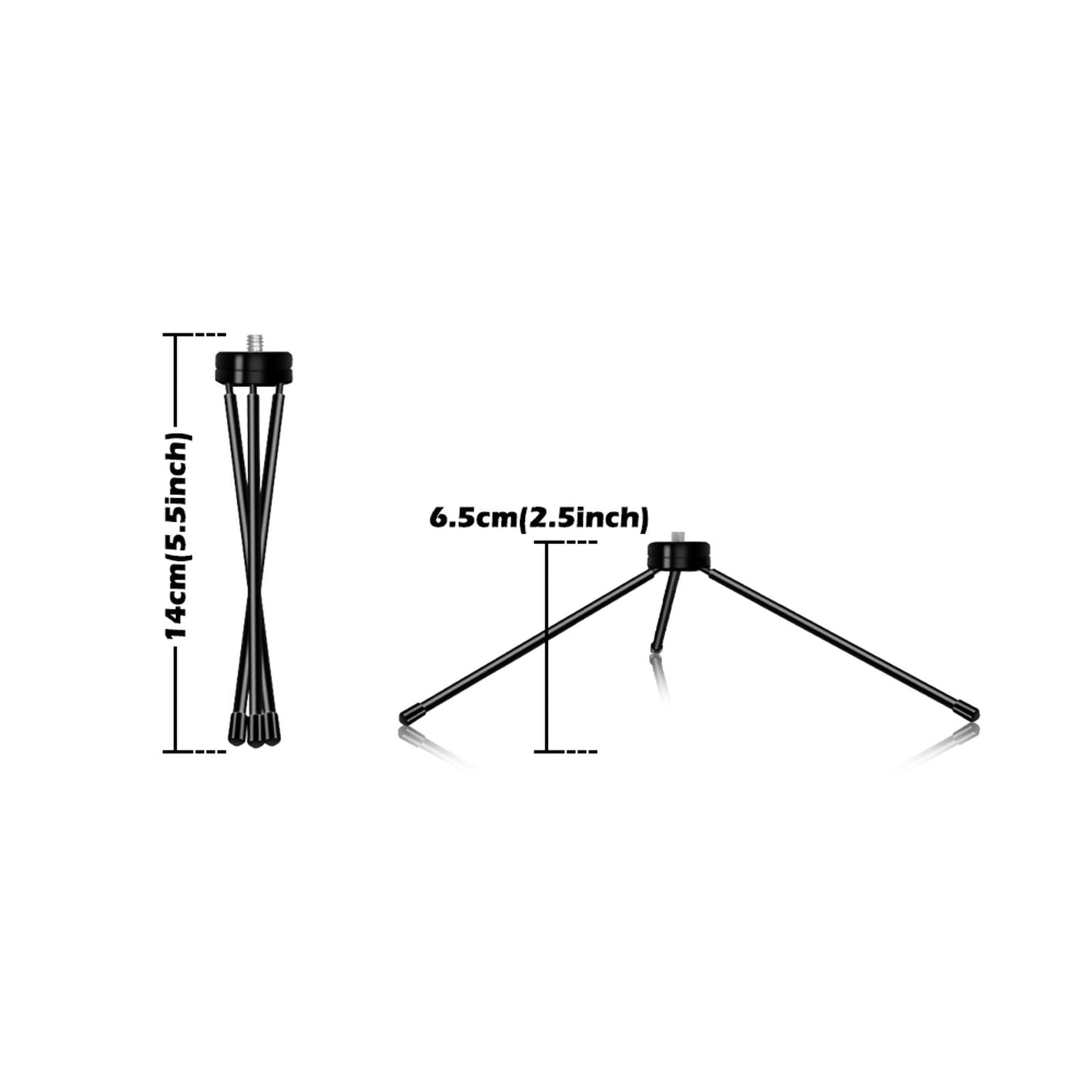 Practical LED RGB Selfie Ring Light Fill Lamp For Laptop Tripod Style