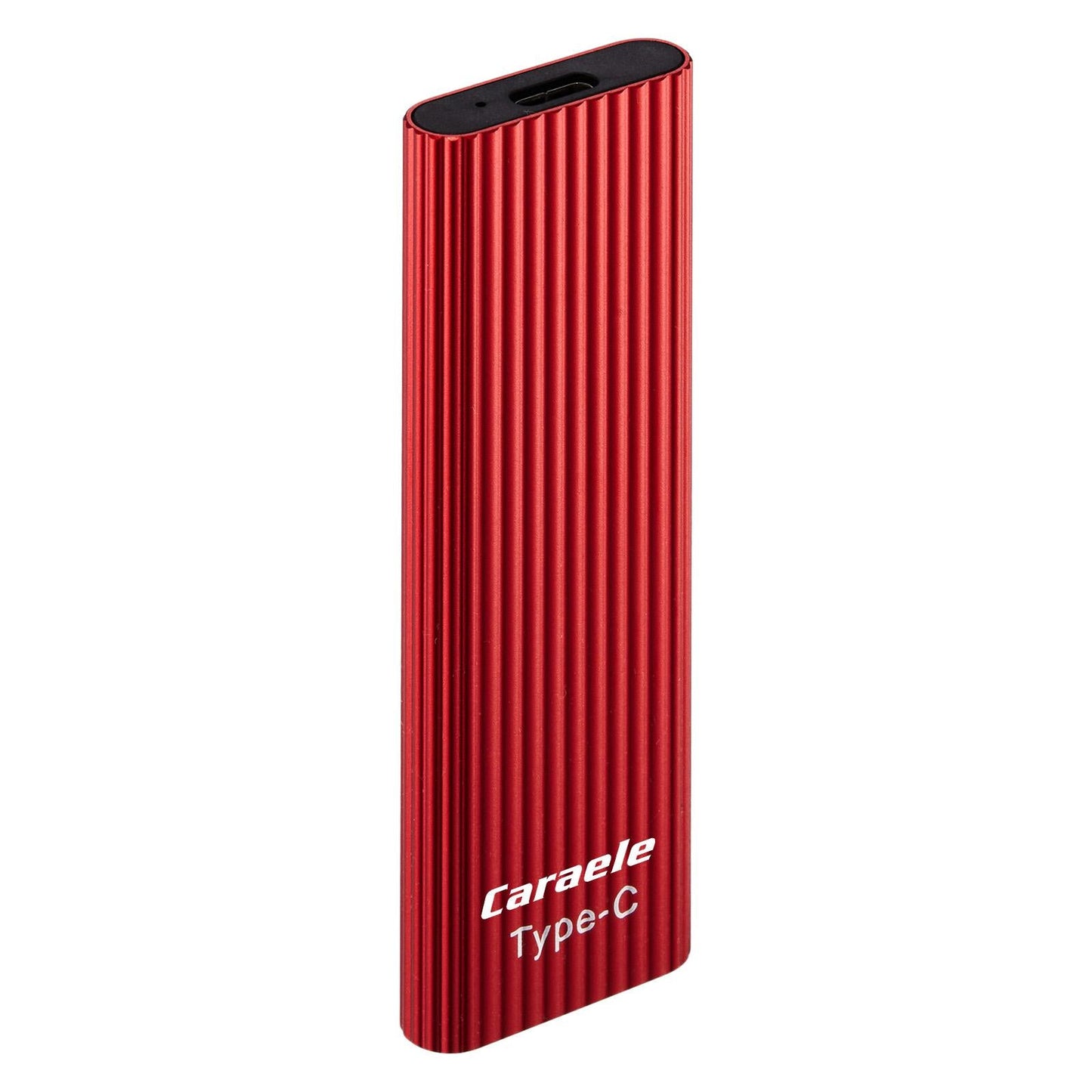 USB 3.0 2TB SSD External Portable USB 3.1 Gen-1 USB-C Compatible red
