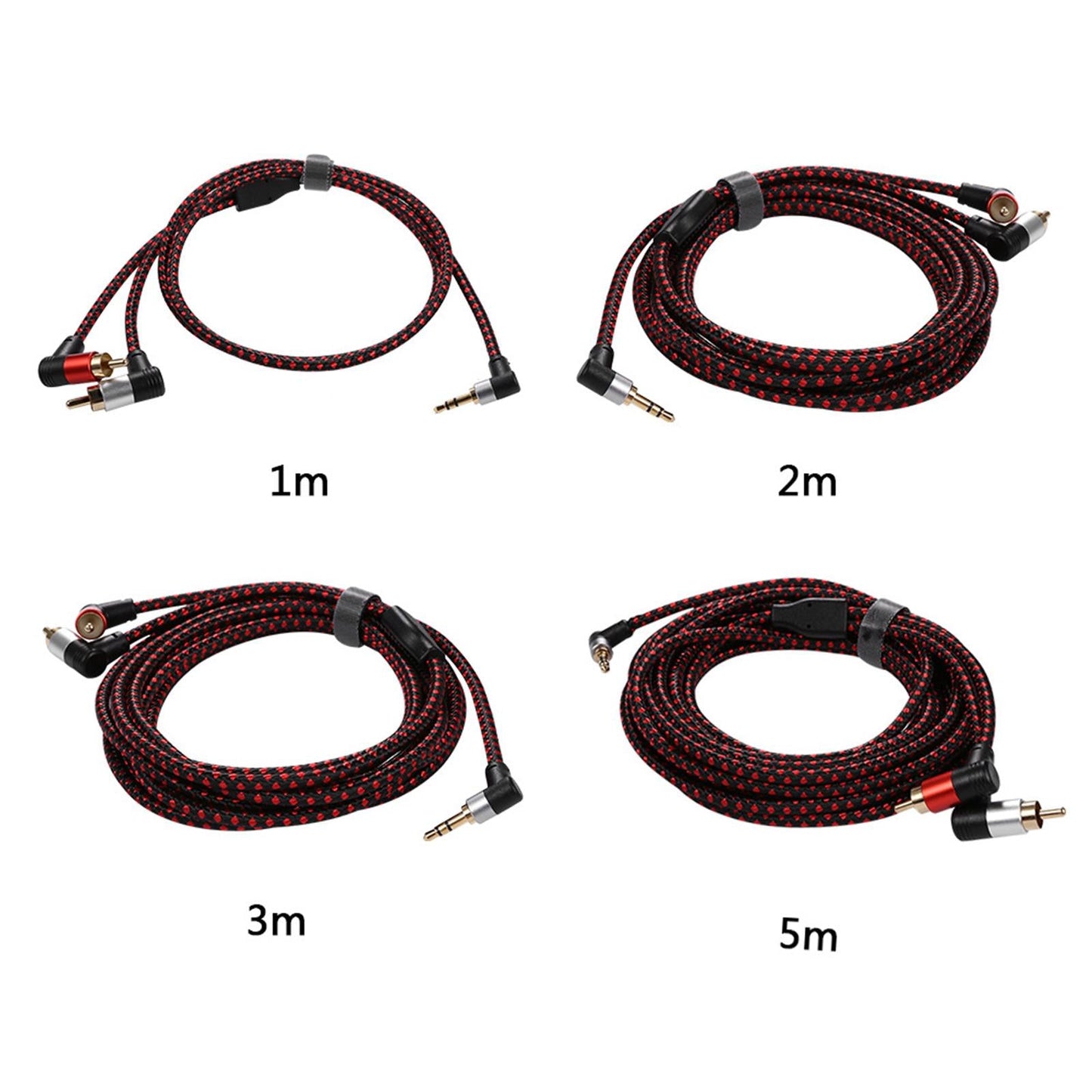 3.5mm Male to 2 RCA Male Stereo Audio Cable Y Splitter Adaptor Cable 3 Meter