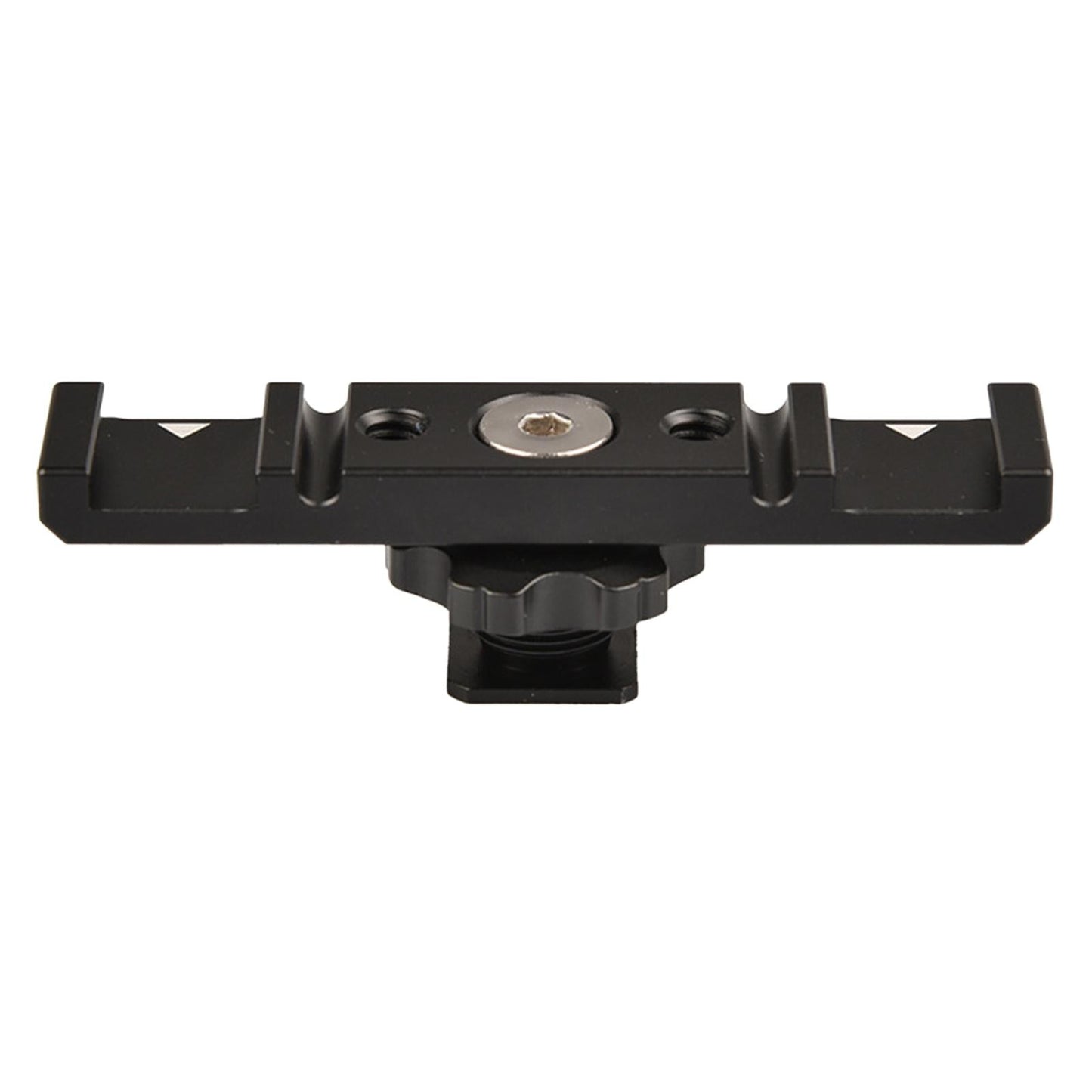 Dual Camera Hot Shoe Adapter Extension Bar Plate Hot Shoe Mount Bracket