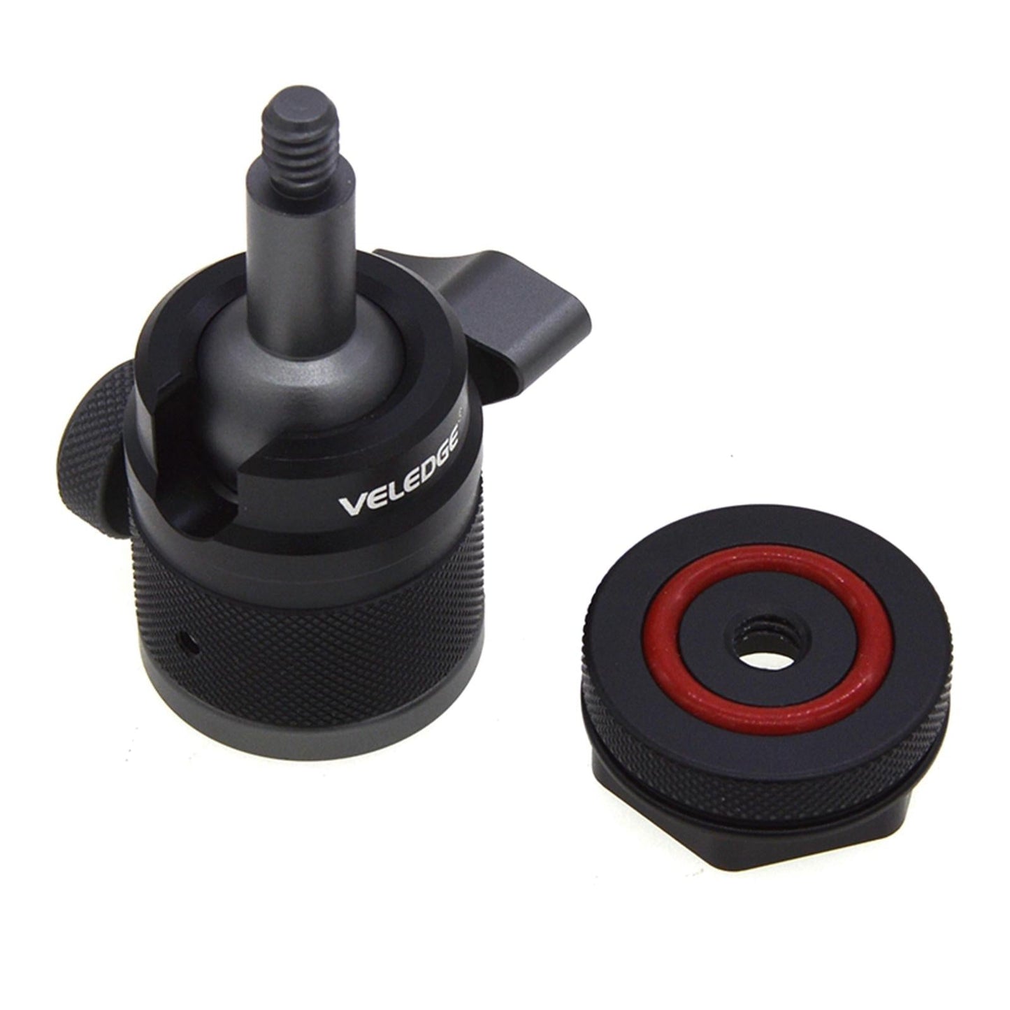 Camera Tripod Mini Metal Ball Head with Cold Shoe 90 Tilt for Light Stand