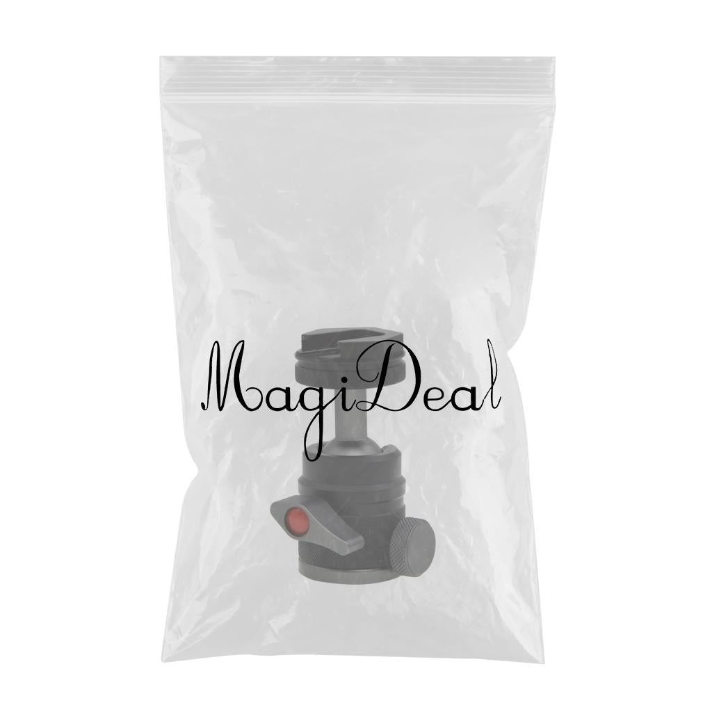 Camera Tripod Mini Metal Ball Head with Cold Shoe 90 Tilt for Light Stand