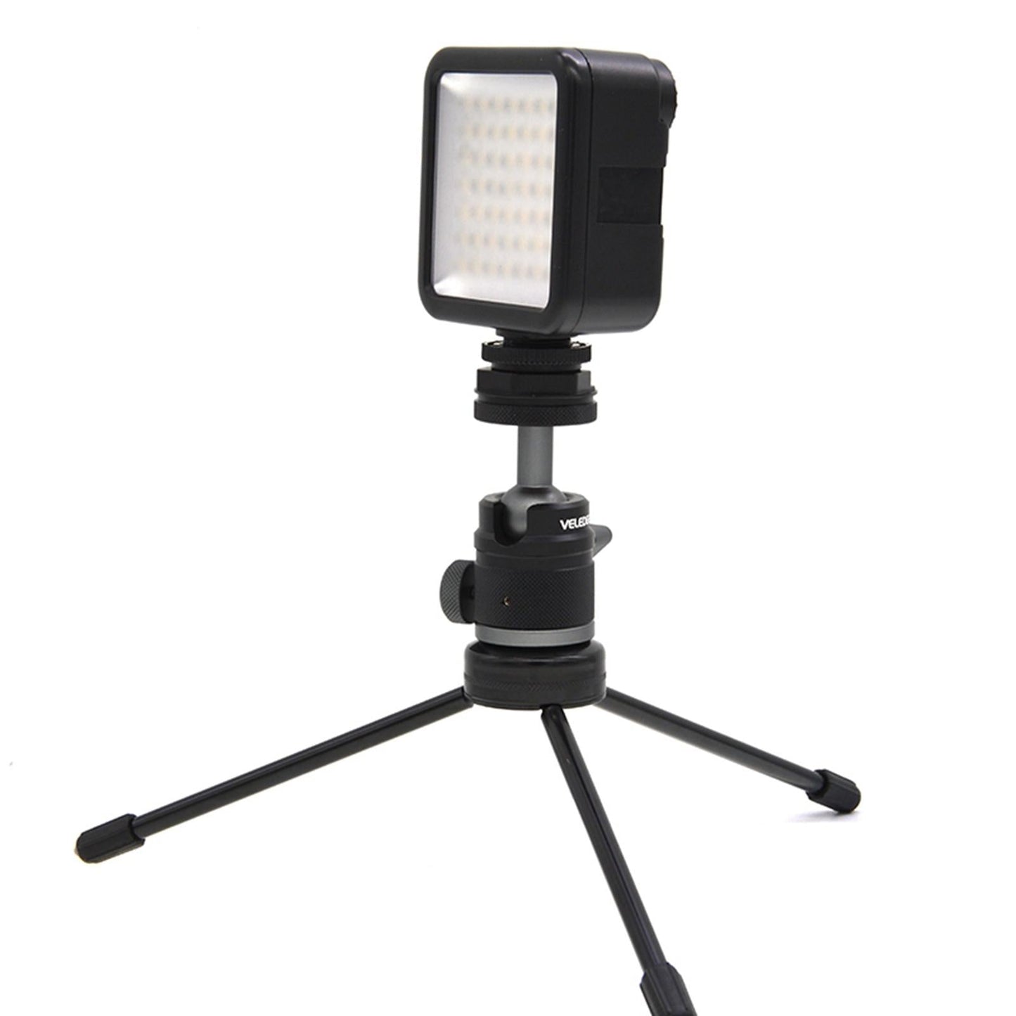 Camera Tripod Mini Metal Ball Head with Cold Shoe 90 Tilt for Light Stand