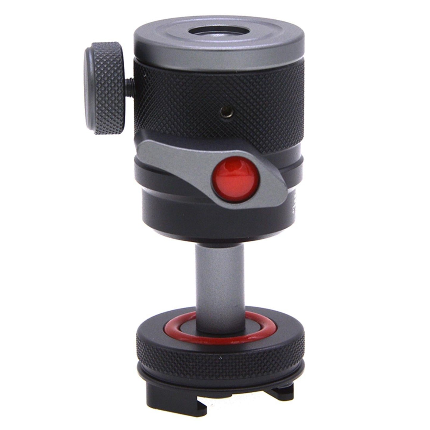 Camera Tripod Mini Metal Ball Head with Cold Shoe 90 Tilt for Light Stand