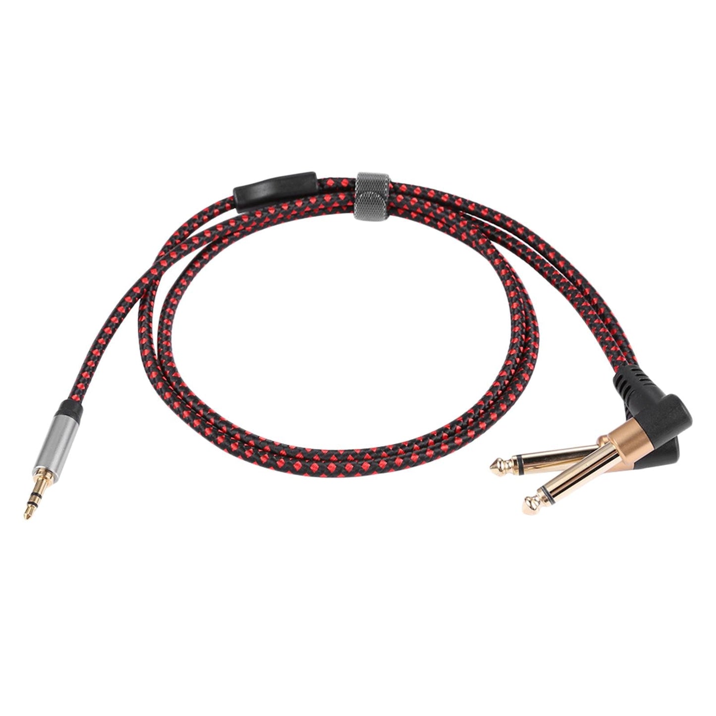 3.5mm 1/8 to Double 6.35mm 1/4" Stereo Splitter Cable for Speaker 5 Meter"