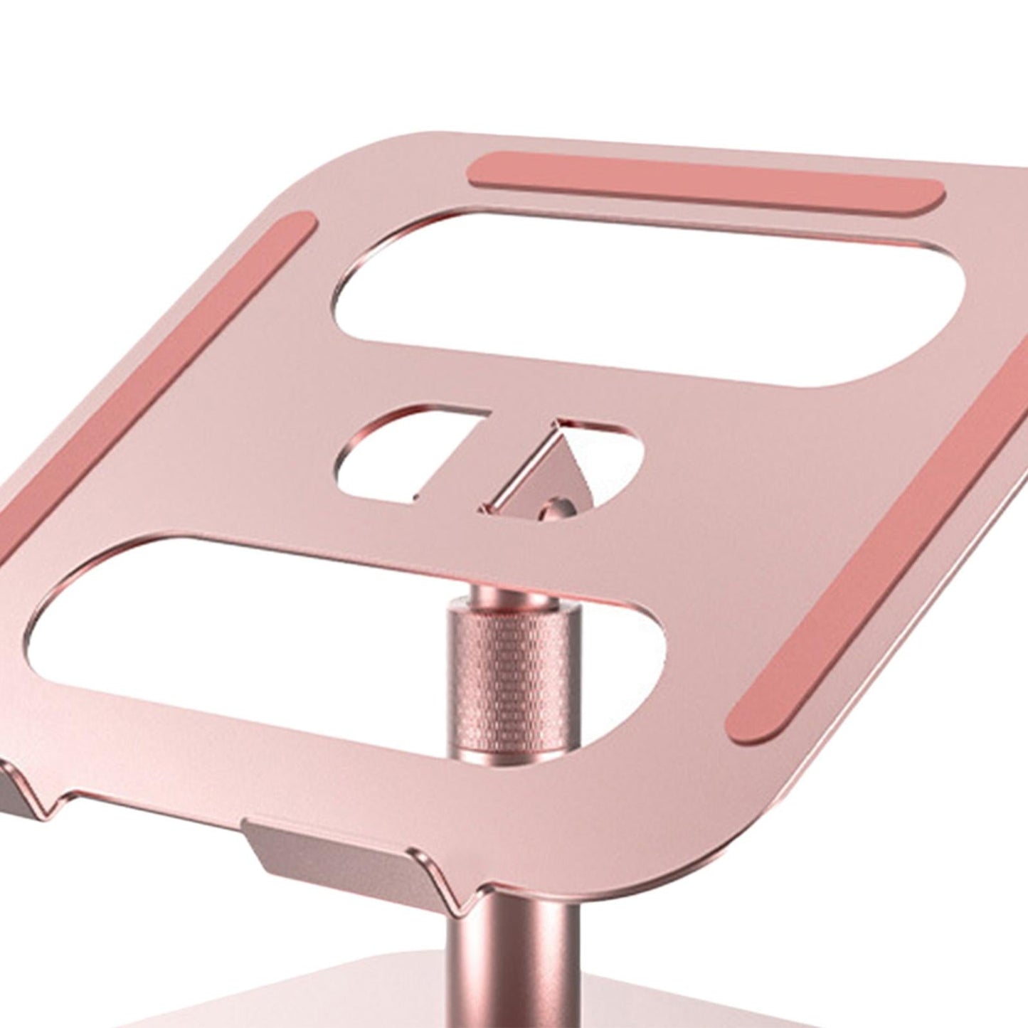 Slide-Proof Desktop Laptop Stand Riser Adjustable Tablet Holder Rack Pink