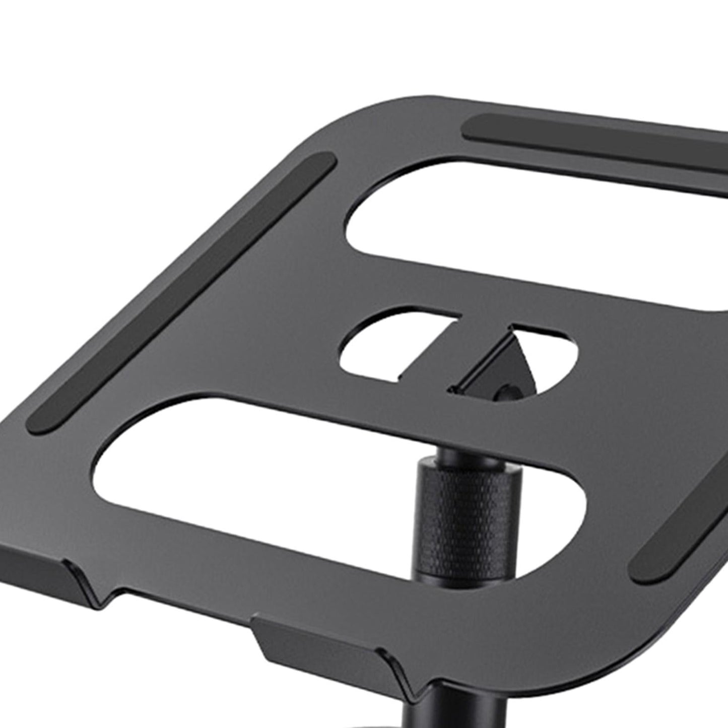Slide-Proof Desktop Laptop Stand Riser Adjustable Tablet Holder Rack Black