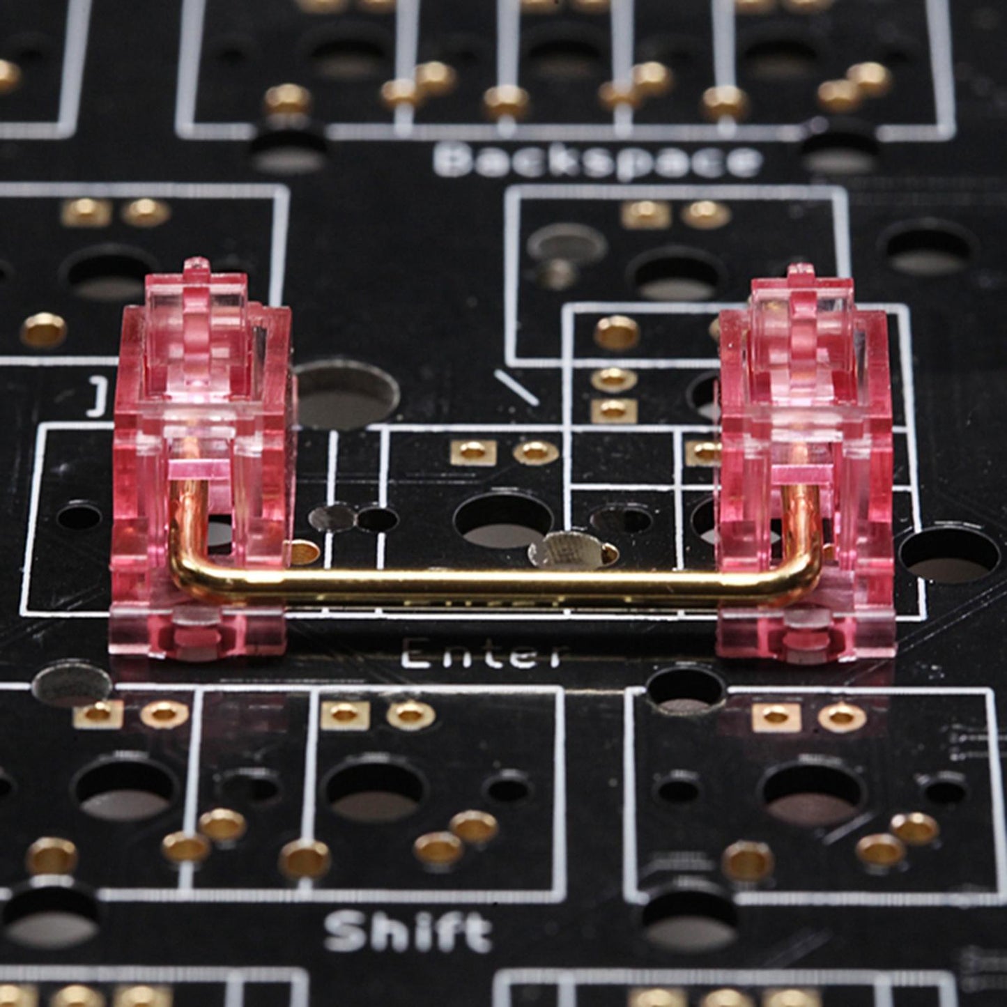 PCB Screw-in Stabilizers for MX Mechanical Keyboard yellow 1 6.25u 4 2U