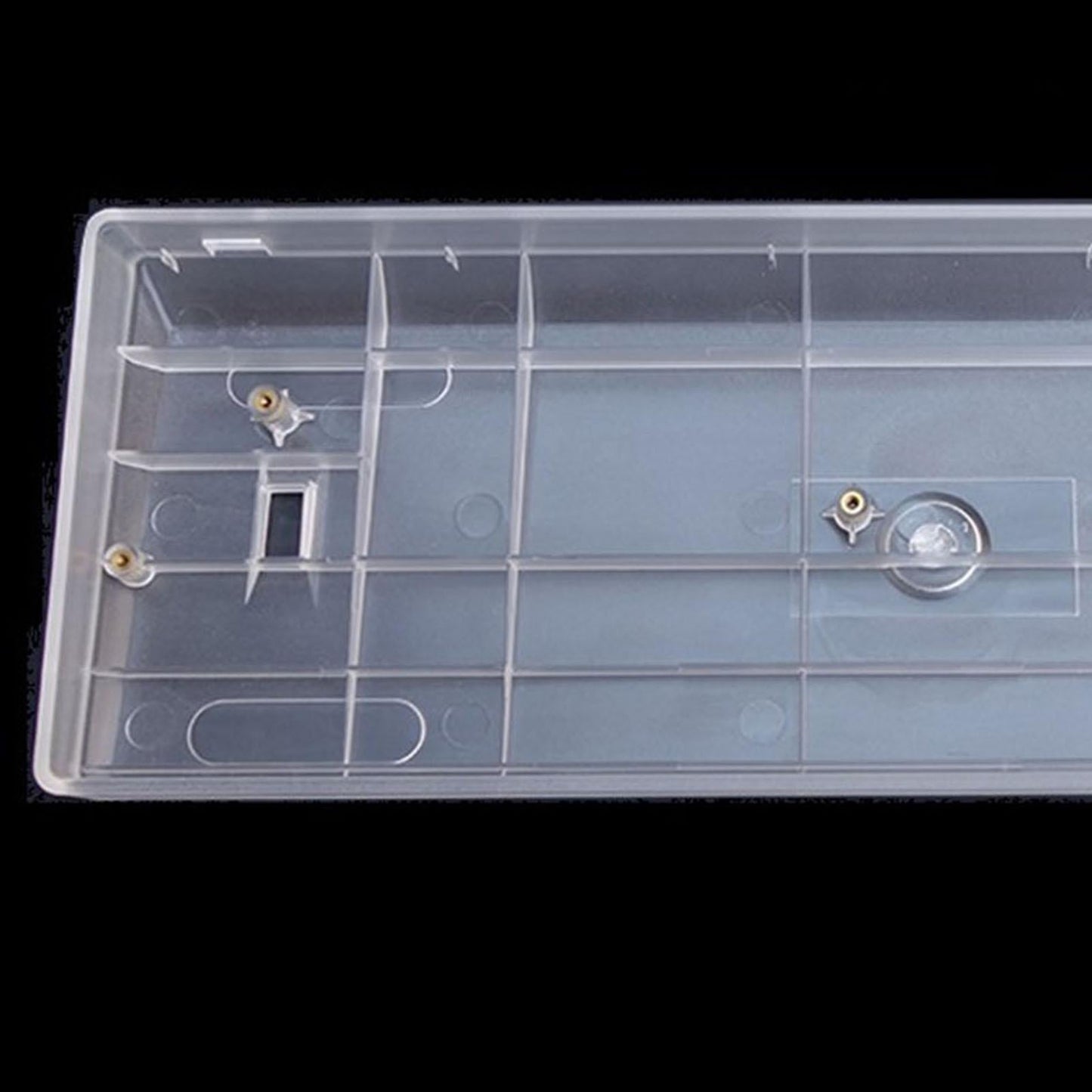 60% Compact Plastic Keyboard Case Compatible with GH60 POKER2 POK3R clear