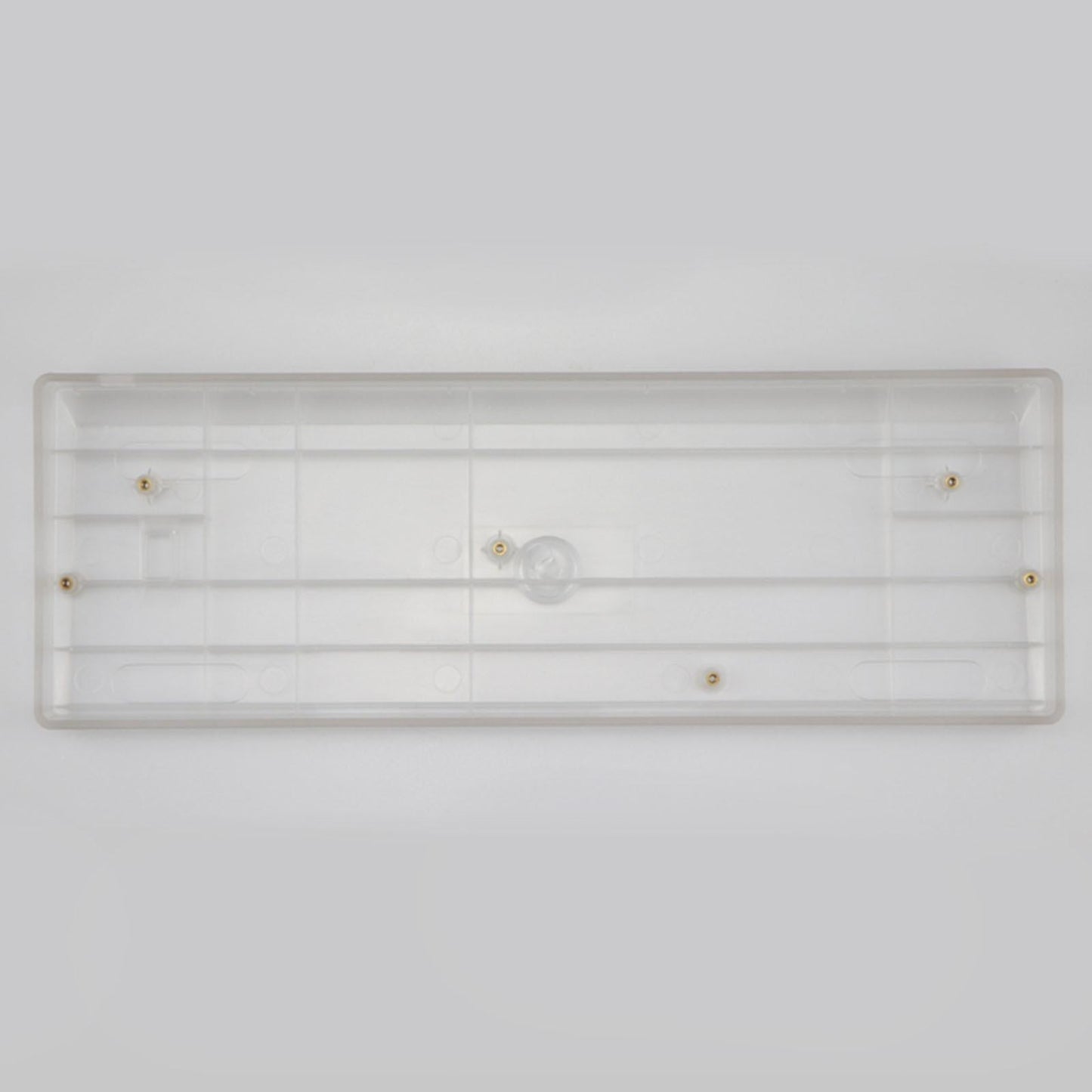 60% Compact Plastic Keyboard Case Compatible with GH60 POKER2 POK3R clear