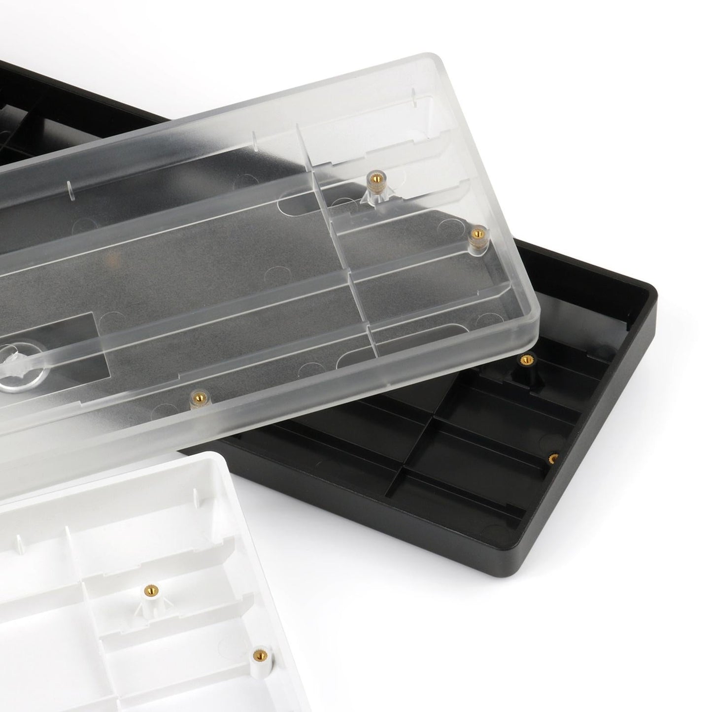 60% Compact Plastic Keyboard Case Compatible with GH60 POKER2 POK3R clear