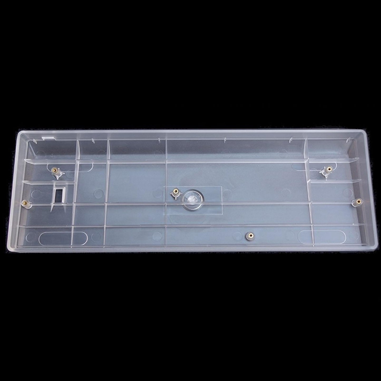 60% Compact Plastic Keyboard Case Compatible with GH60 POKER2 POK3R clear