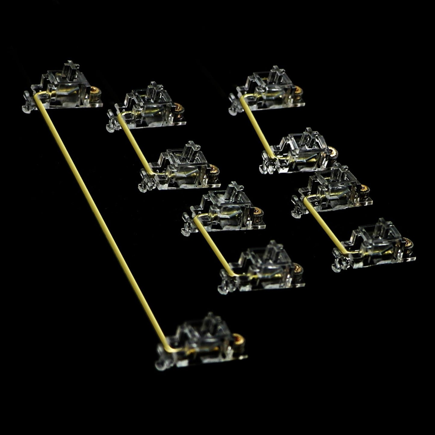 Clear PCB Mount Stabilizers for Mechanical Keyboard 60 or 87 Keys