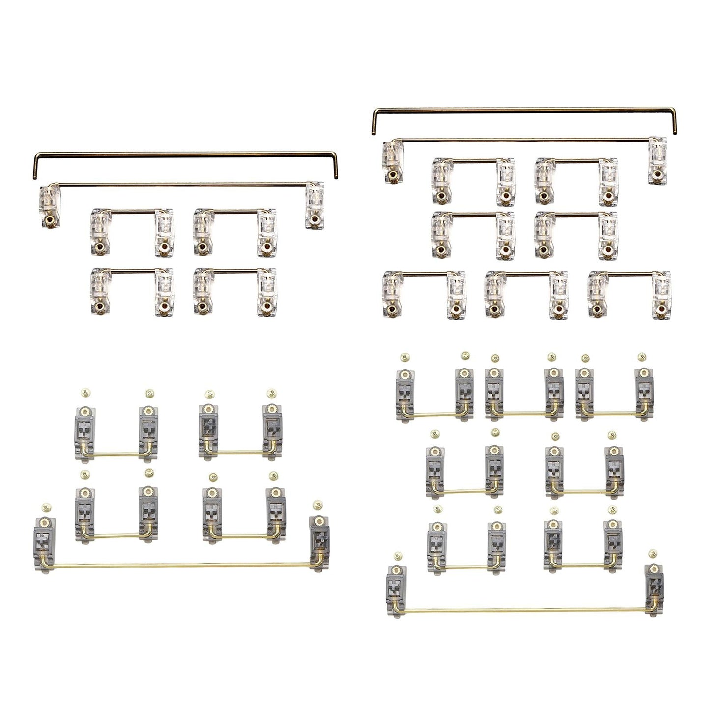 Clear PCB Mount Stabilizers for Mechanical Keyboard 60 or 87 Keys