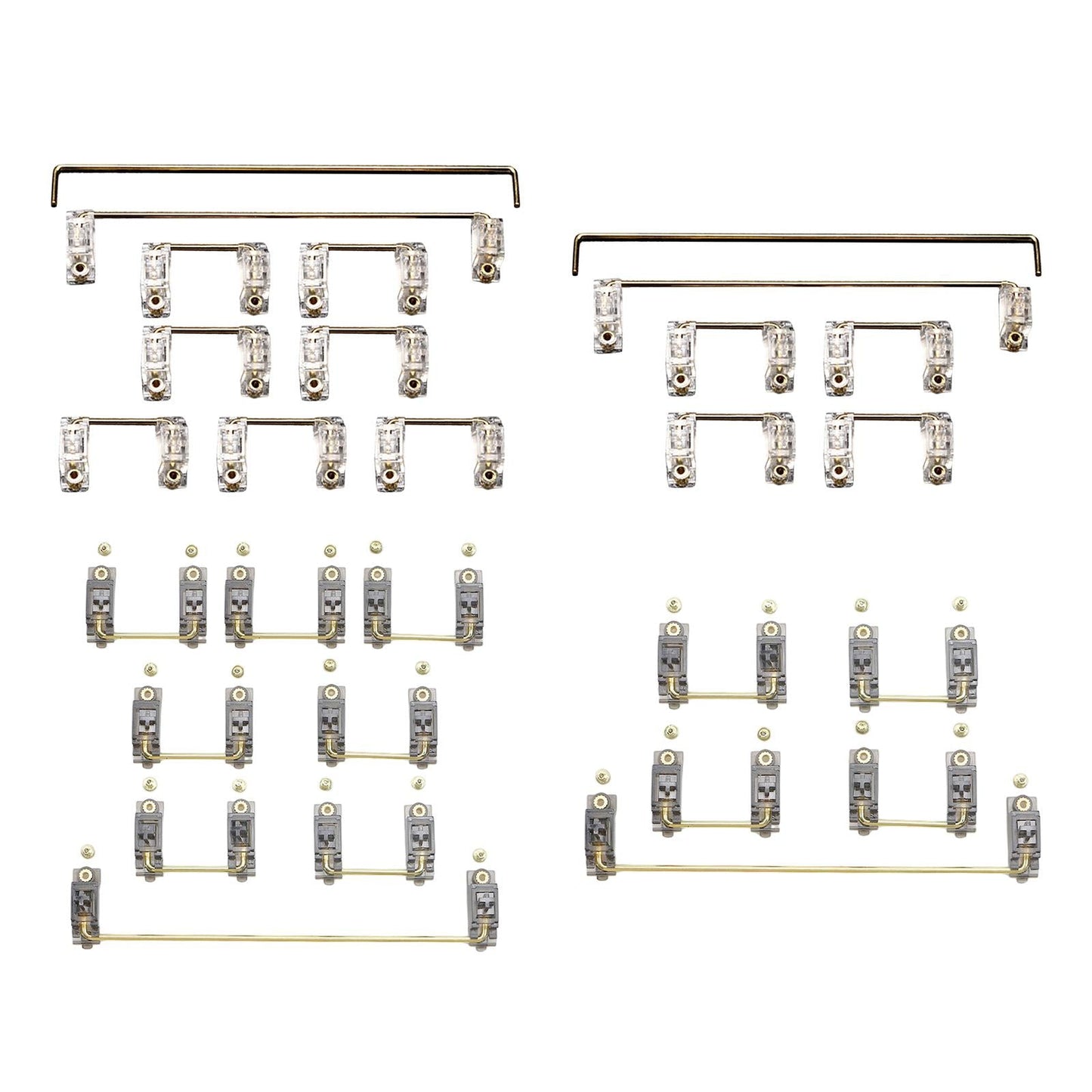 Clear PCB Mount Stabilizers for Mechanical Keyboard 60 or 87 Keys