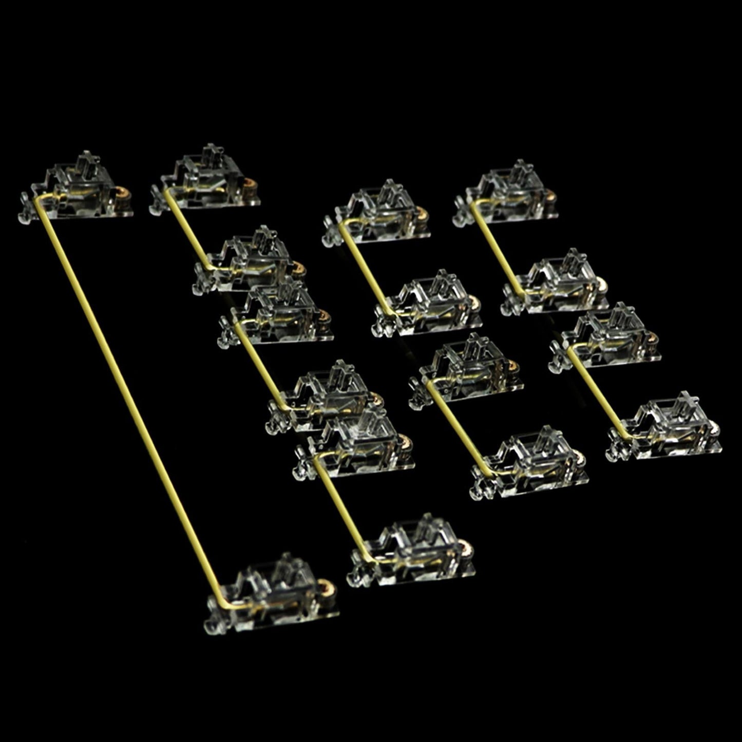Clear PCB Mount Stabilizers for Mechanical Keyboard 104 Keys