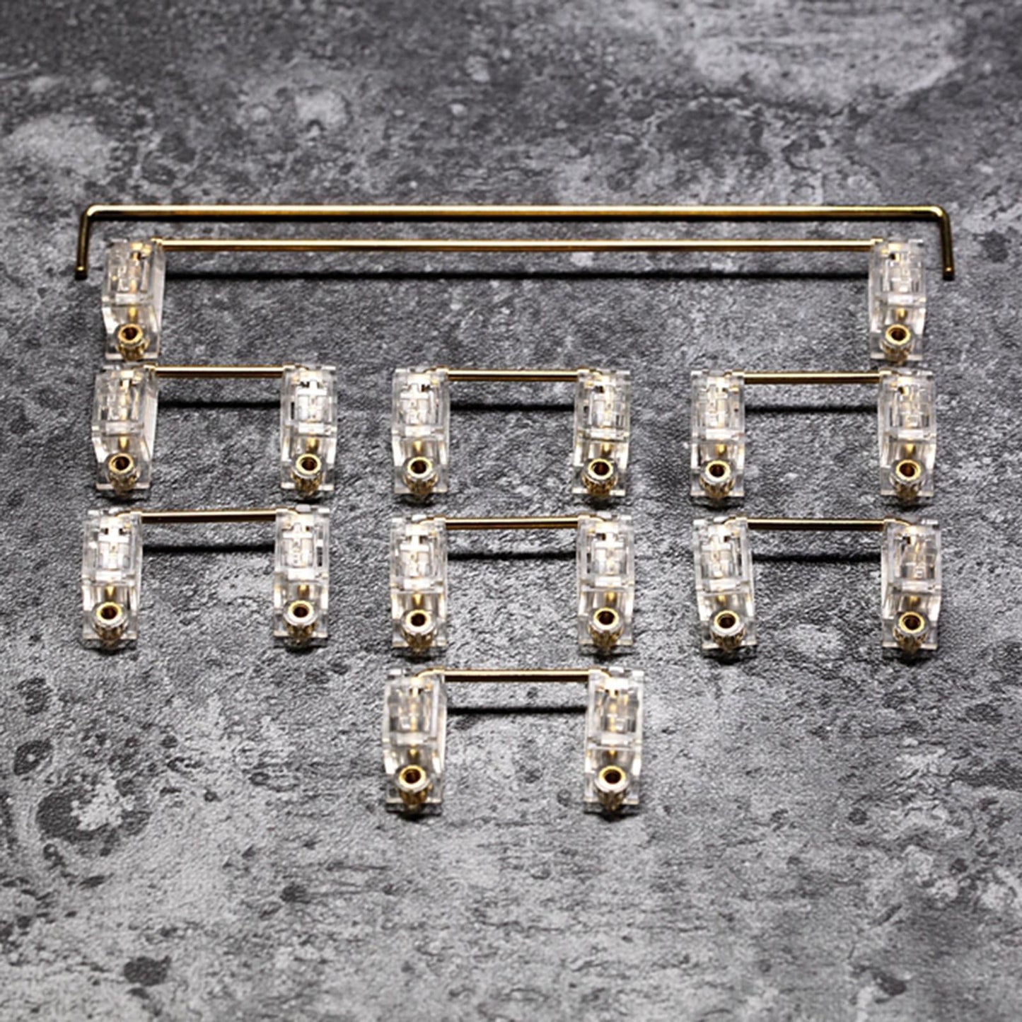 Clear PCB Mount Stabilizers for Mechanical Keyboard 104 Keys