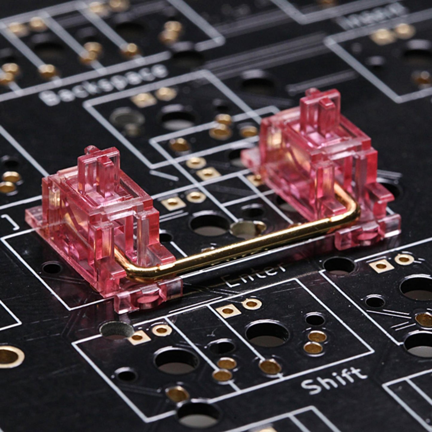 Clear PCB Mount Stabilizers for Mechanical Keyboard 104 Keys