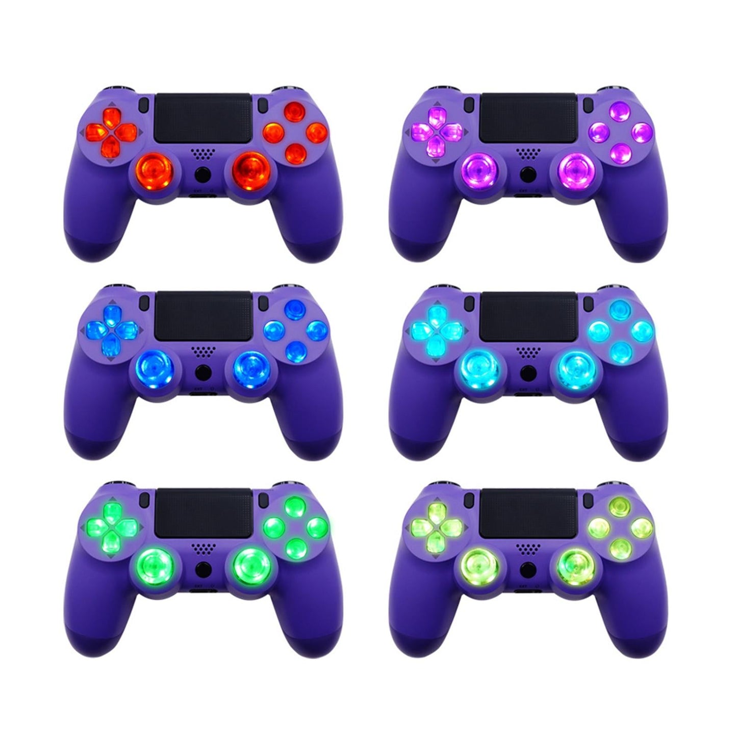 Multi-colors Light Board Handle Modification LED Modes For PS4 Controller