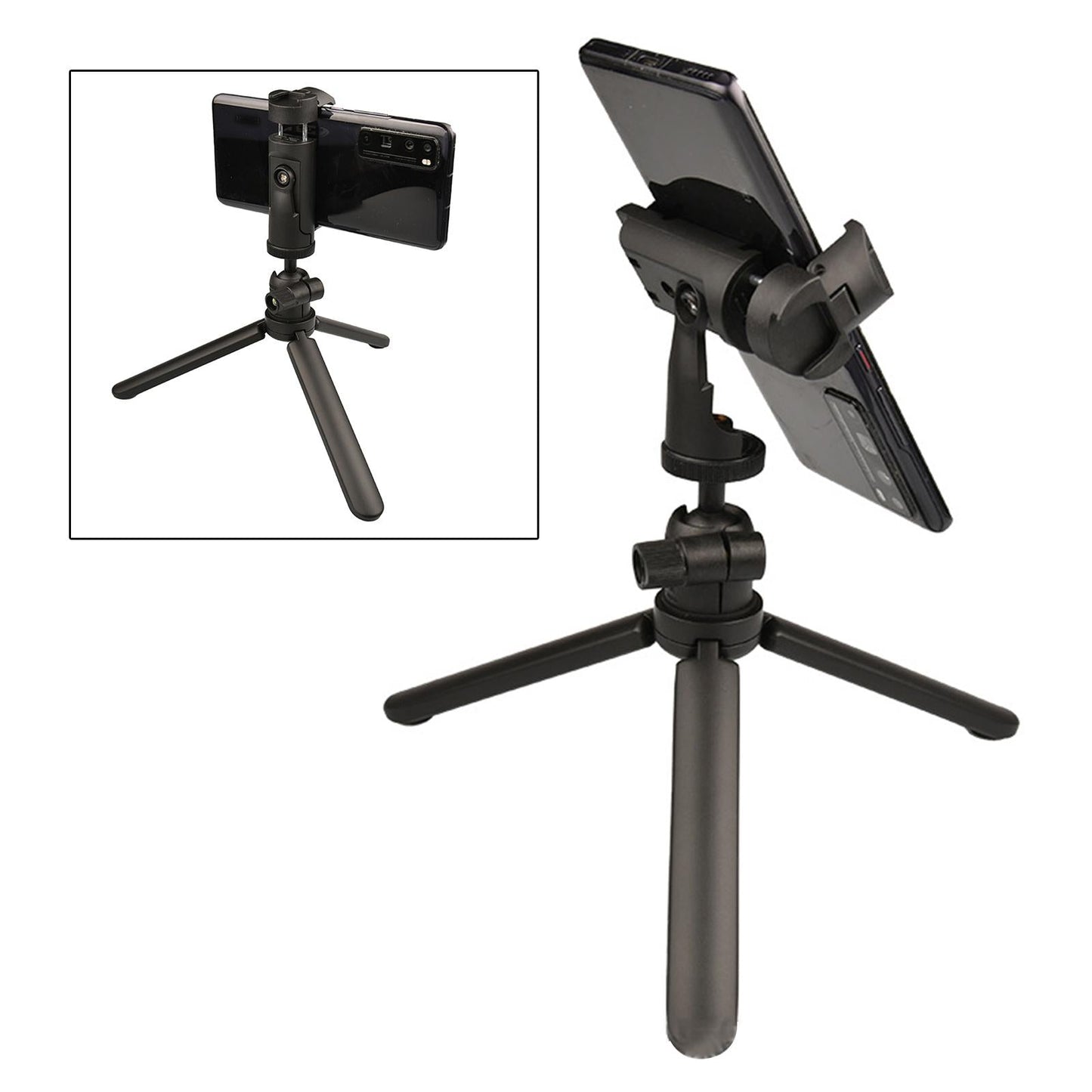 Flexible Tabletop Mini Tripod Phone Stand Holder Clamp Cellphone Tripod Rack