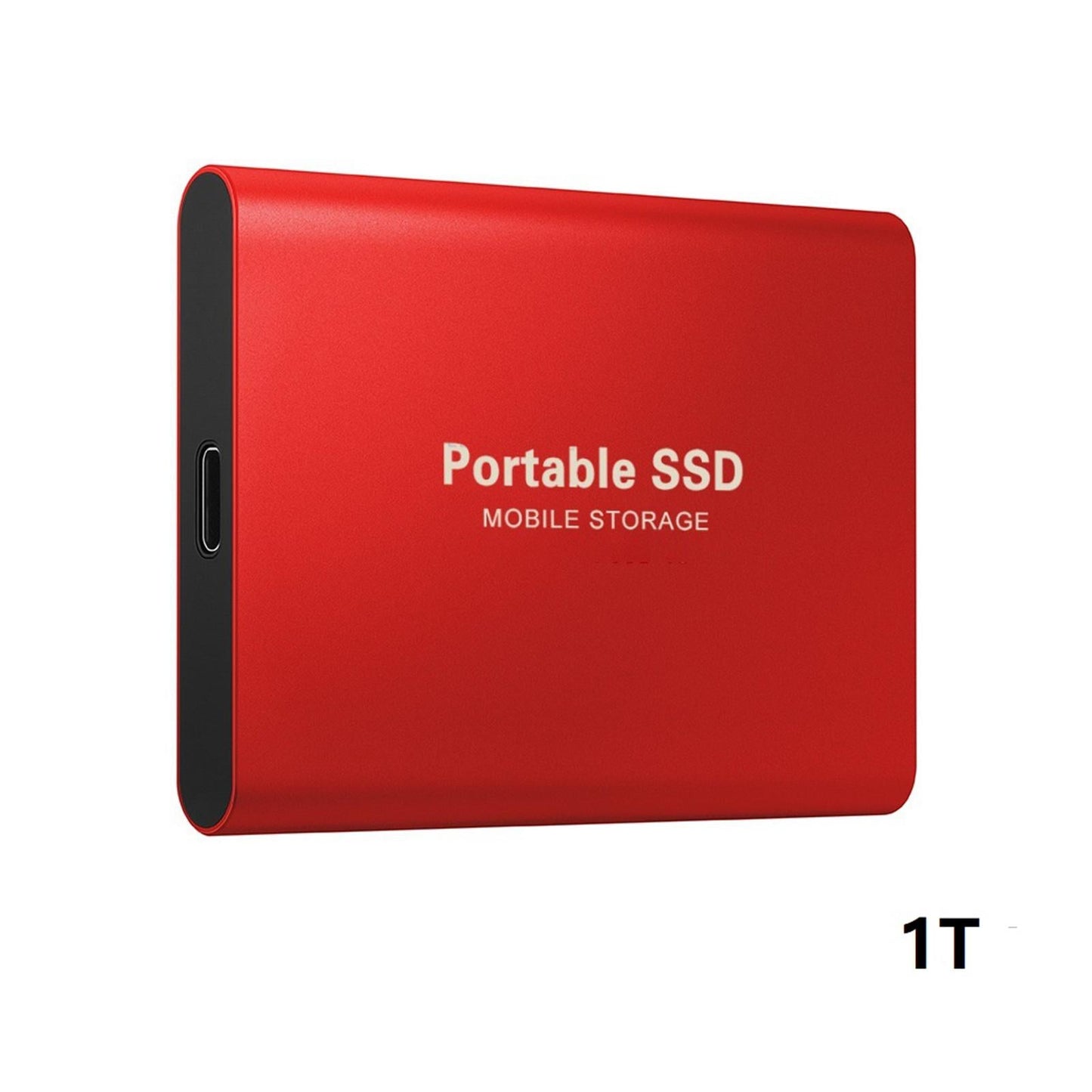 USB 3.0 USB 3.1 Gen-1 1TB SSD External Portable Solid State Drive red 1TB