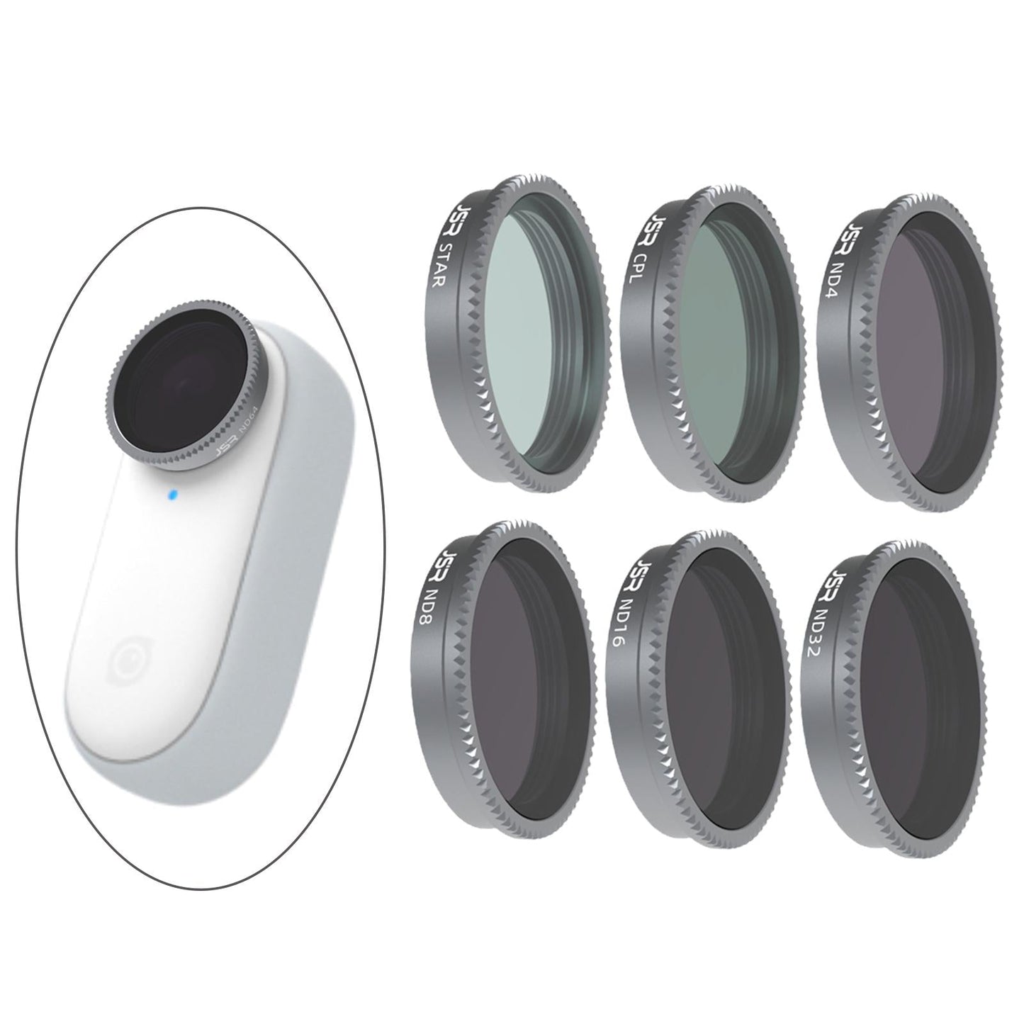 6Pcs Lens Filters STAR CPL ND4 ND8 ND16 ND32 for Insta360 GO 2 Durable