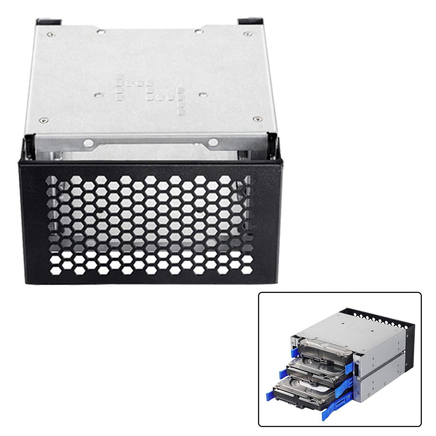PC moding, 3x 5.25 + 1x 3.5" Hard Disk Cage / Holder. Internal HDD cage"