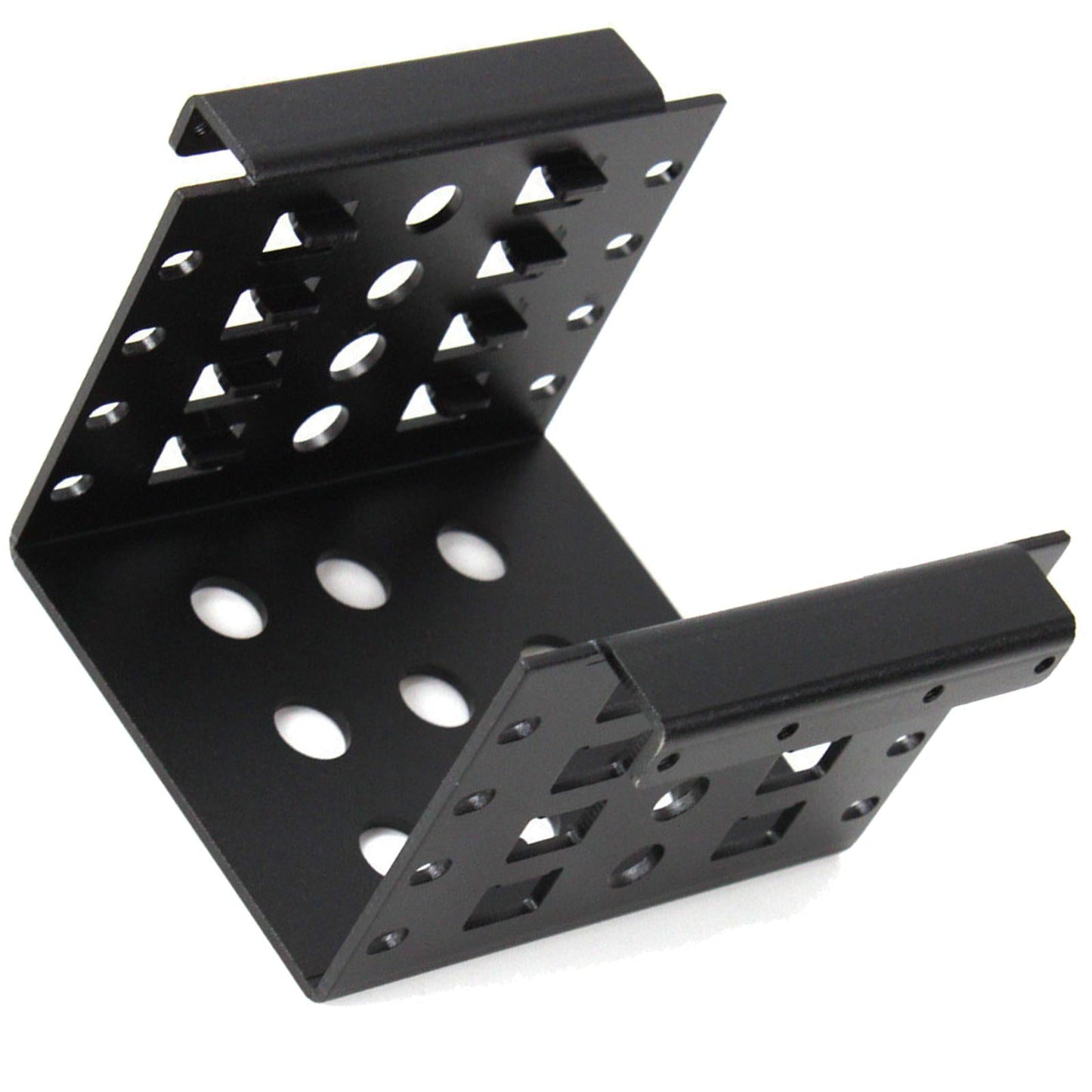 4-Bay 2.5 inch to 3.5 inch SSD HDD Hard Drive Caddy Black Bracket