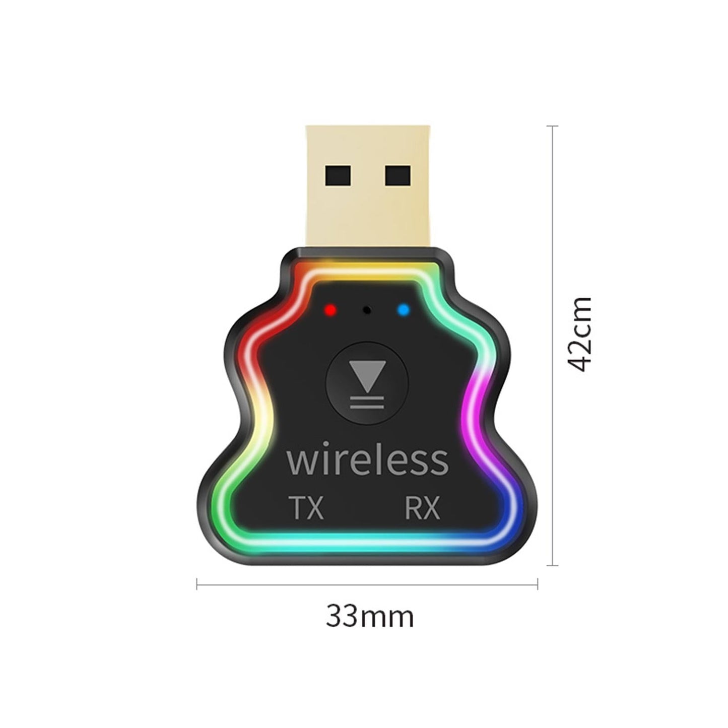 M10 USB Bluetooth 5.0 Transmitter and Receiver Built-in Mic For PC TV Car