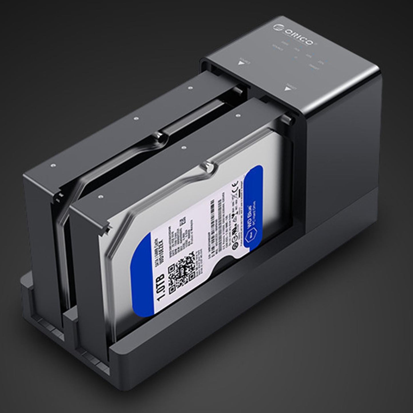 Dual Bay 3.5 External Hard Drive Docking Station Enclosure 20TB Support"